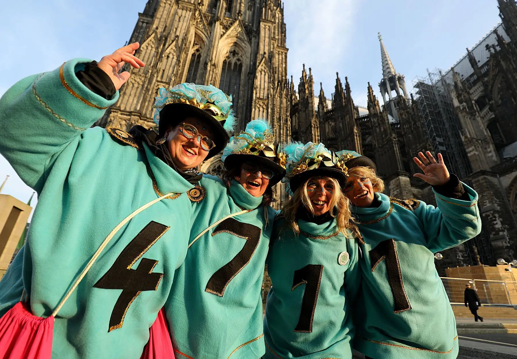 Celebraciones por el inicio del carnaval en Duesseldorf, Alemania. Foto: AFP