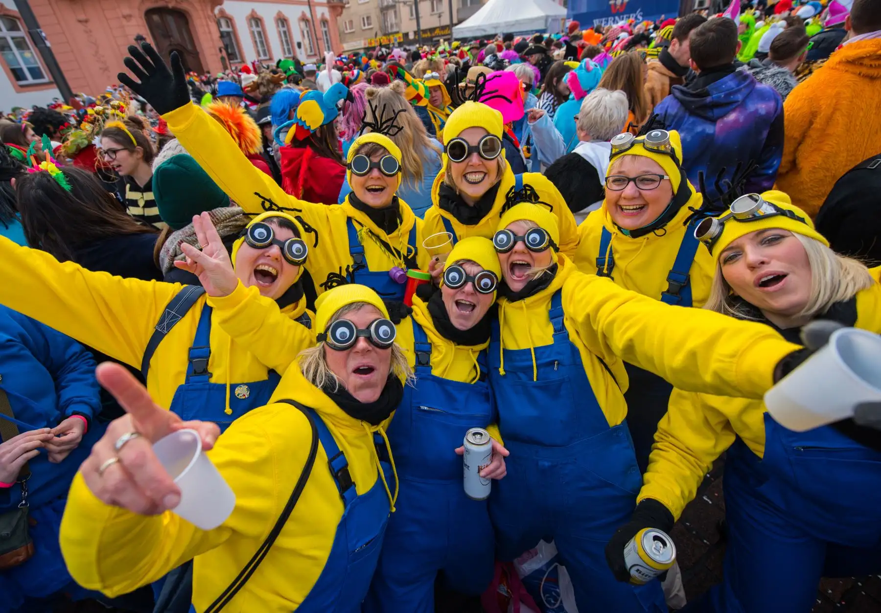 Celebraciones por el inicio del carnaval en Duesseldorf, Alemania. Foto: AFP