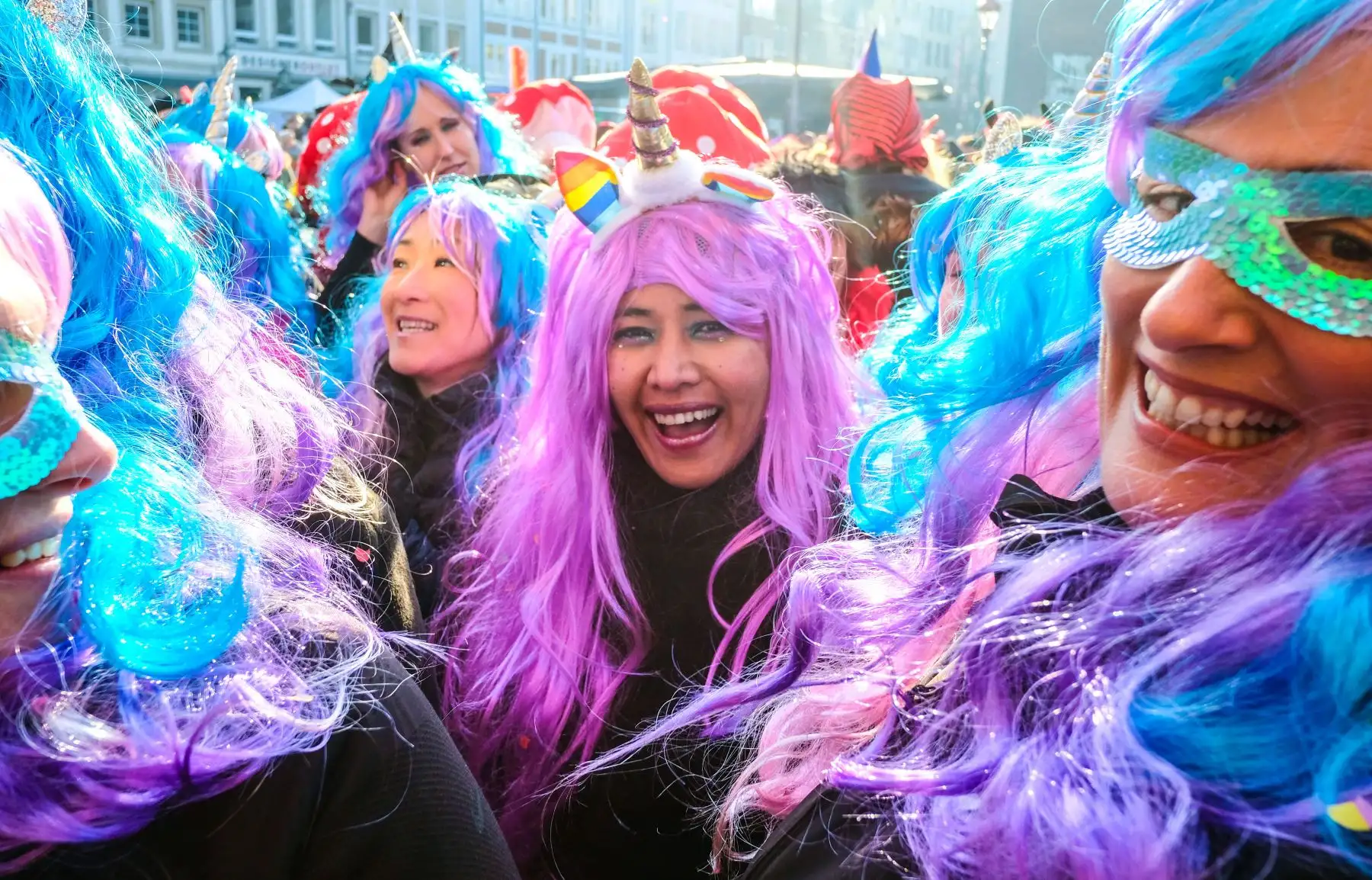 Celebraciones por el inicio del carnaval en Duesseldorf, Alemania. Foto: AFP