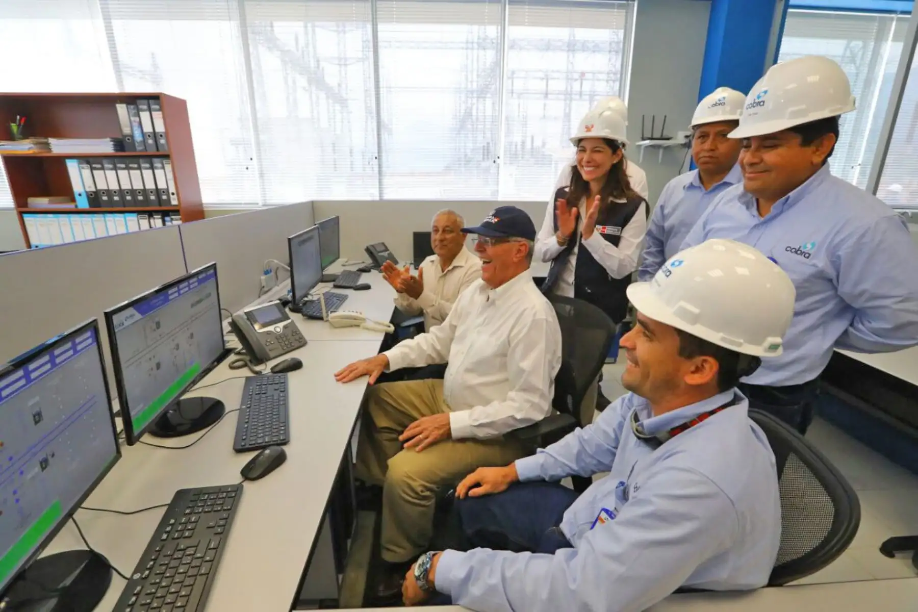 El Presidente de la República, Pedro Pablo Kuczynski, inaugura línea eléctrica de transmisión en la región de San Martín. Foto: ANDINA/ Prensa Presidencia