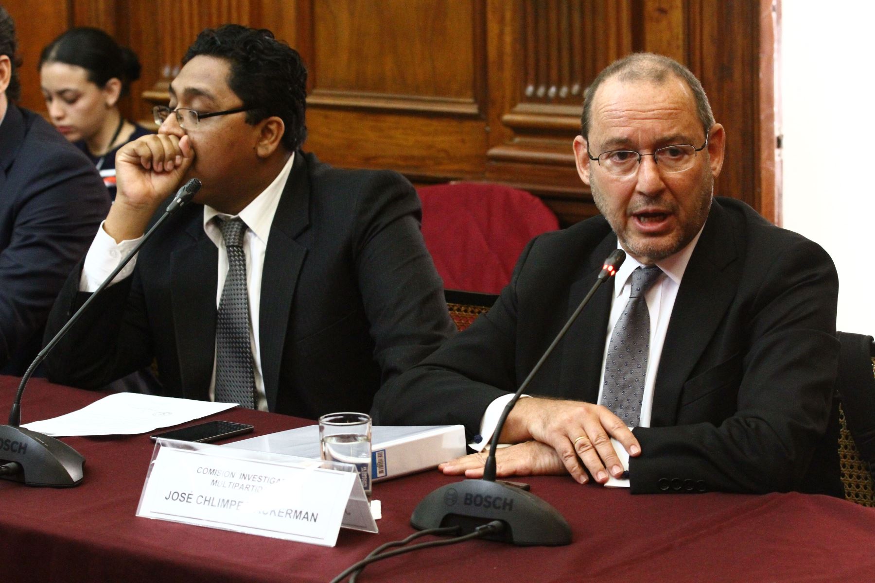 José Chlimper, secretario general de Fuerza Popular, se presenta ante la comisión Lava Jato.