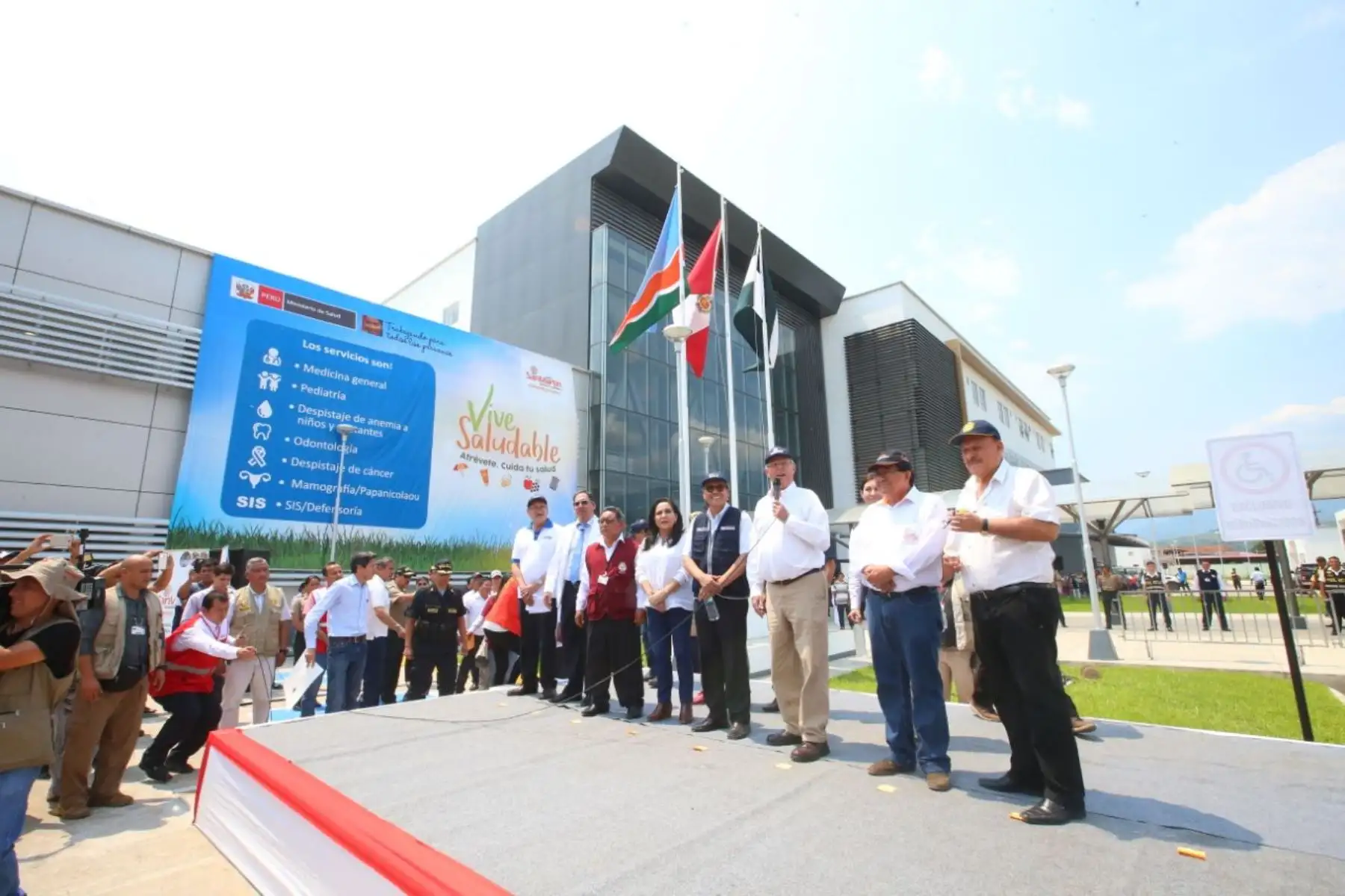 Presidente Kuczynski, supervisó los servicios de salud que se brindan a los pacientes en el Hospital Tarapoto de la región San Martín. Foto: ANDINA/ Prensa Presidencia