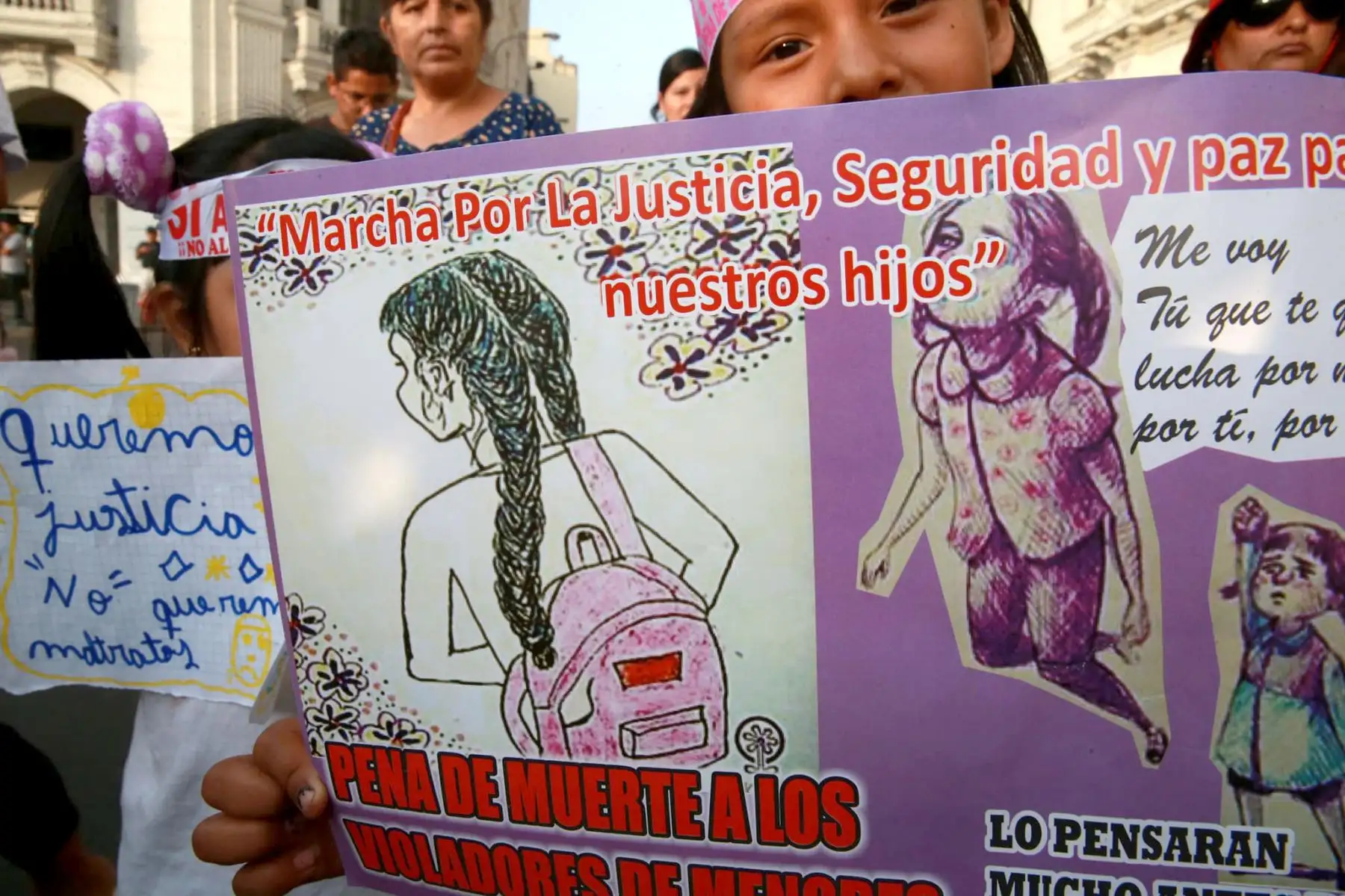 LIMA PERÚ - FEBRERO 08. Miles de personas salen a las calles en apoyo a la "Marcha Jimena renace". Foto: ANDINA/Jhony Laurente