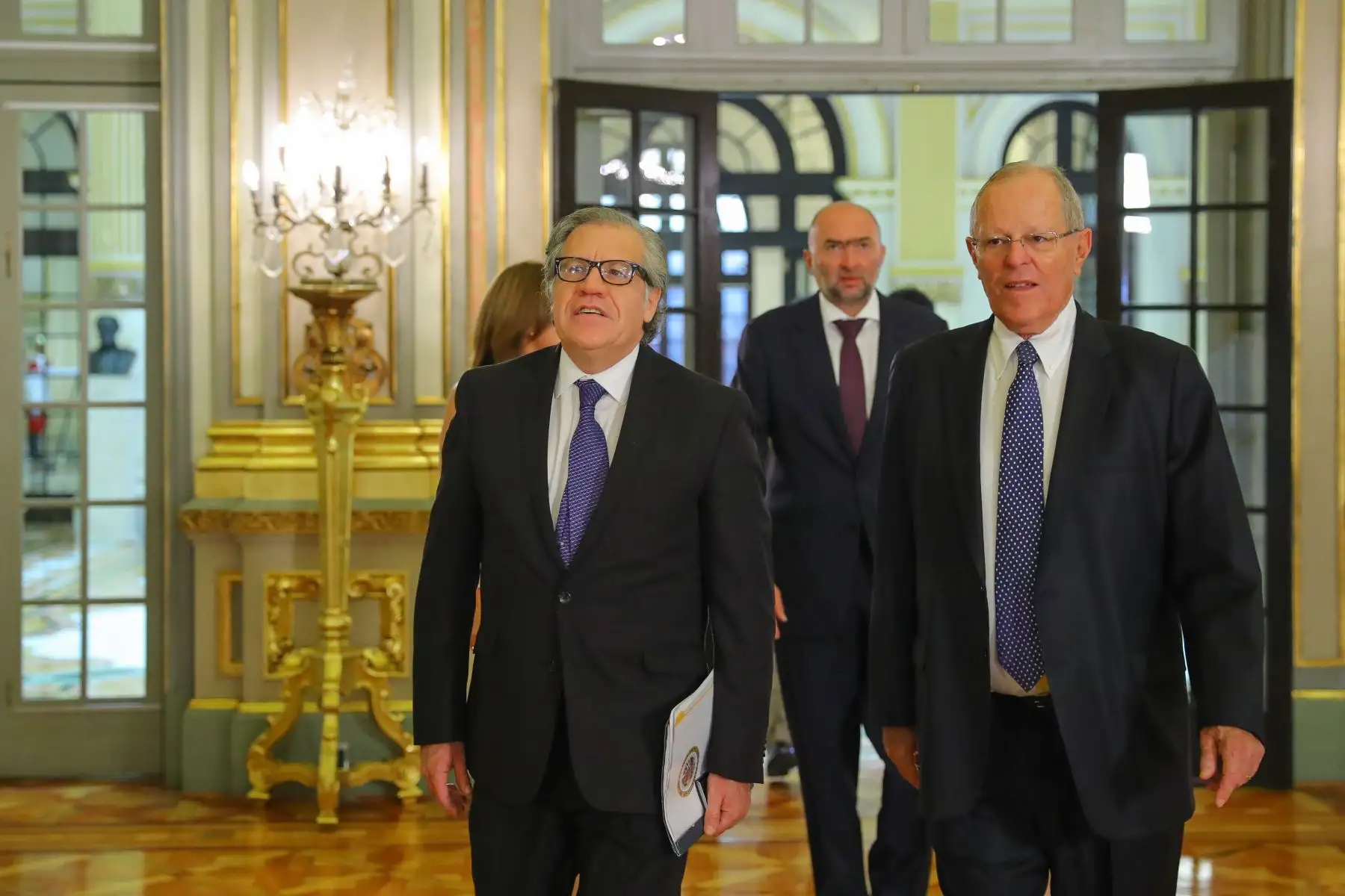 Presidente Kuczynski recibió en Palacio de Gobierno al secretario general de la OEA, Luis Almagro.Foto: ANDINA/ Prensa Presidencia