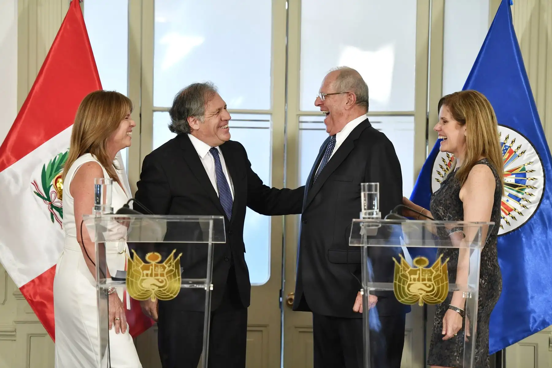 LIMA,PERÚ.FEBRERO 09. Declaración del presidente Pedro Pablo Kuczynski y el secretario general de la OEA, Luis Almagro. Foto: ANDINA/Difusión