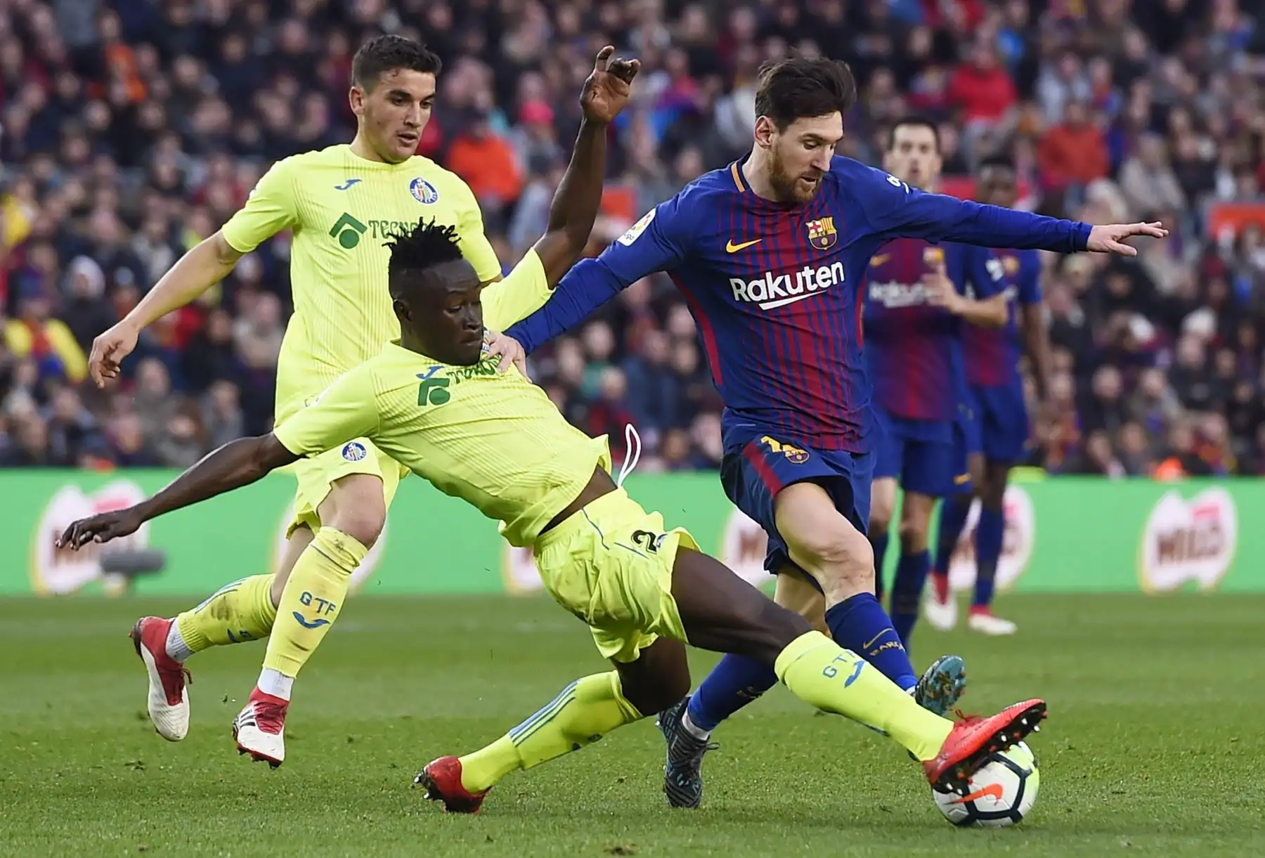 Barcelona empata a cero goles con el Getafe. Foto: AFP