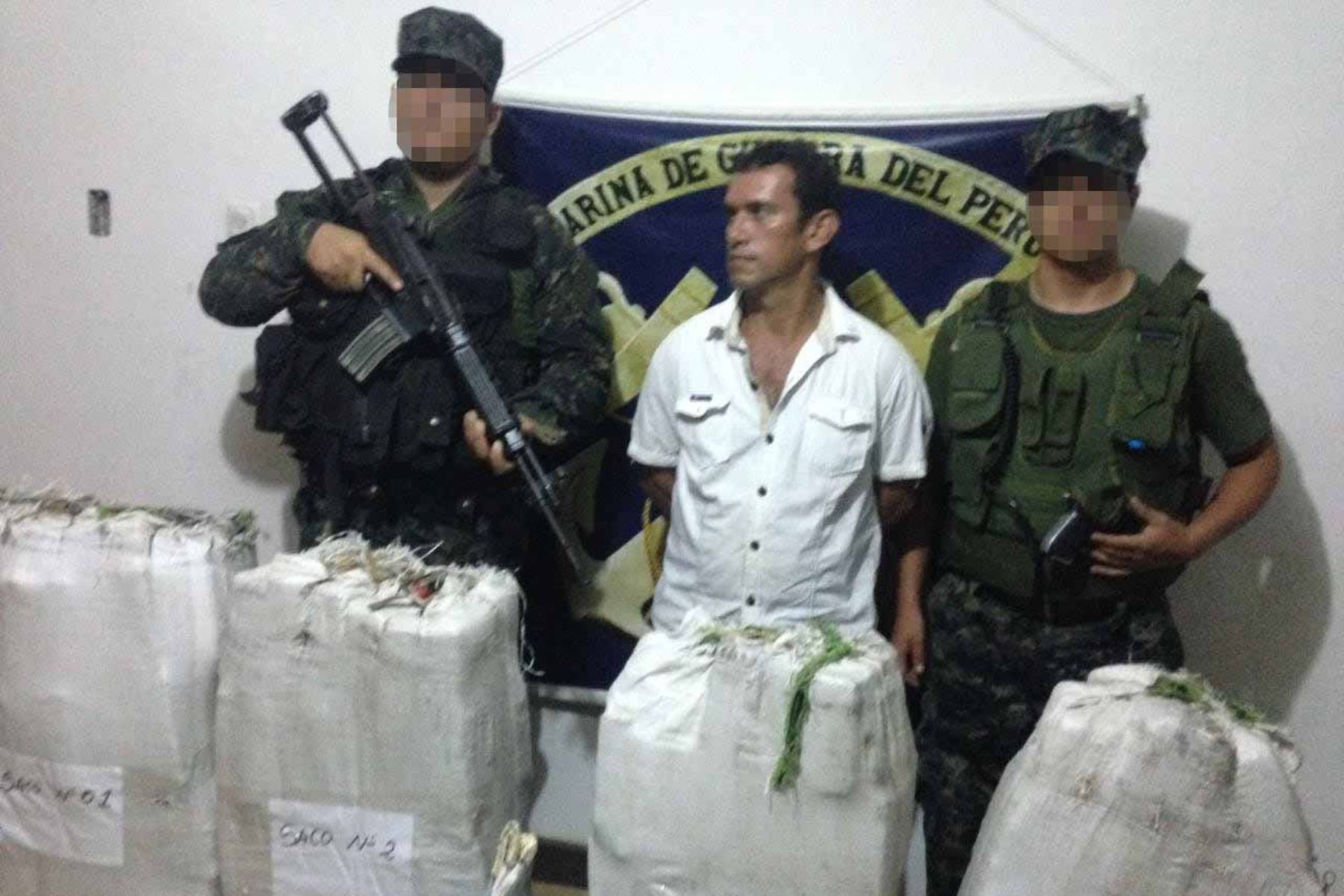 Intervienen balsa con cargamento de droga en la triple frontera en Loreto.Foto:  ANDINA/Difusión.