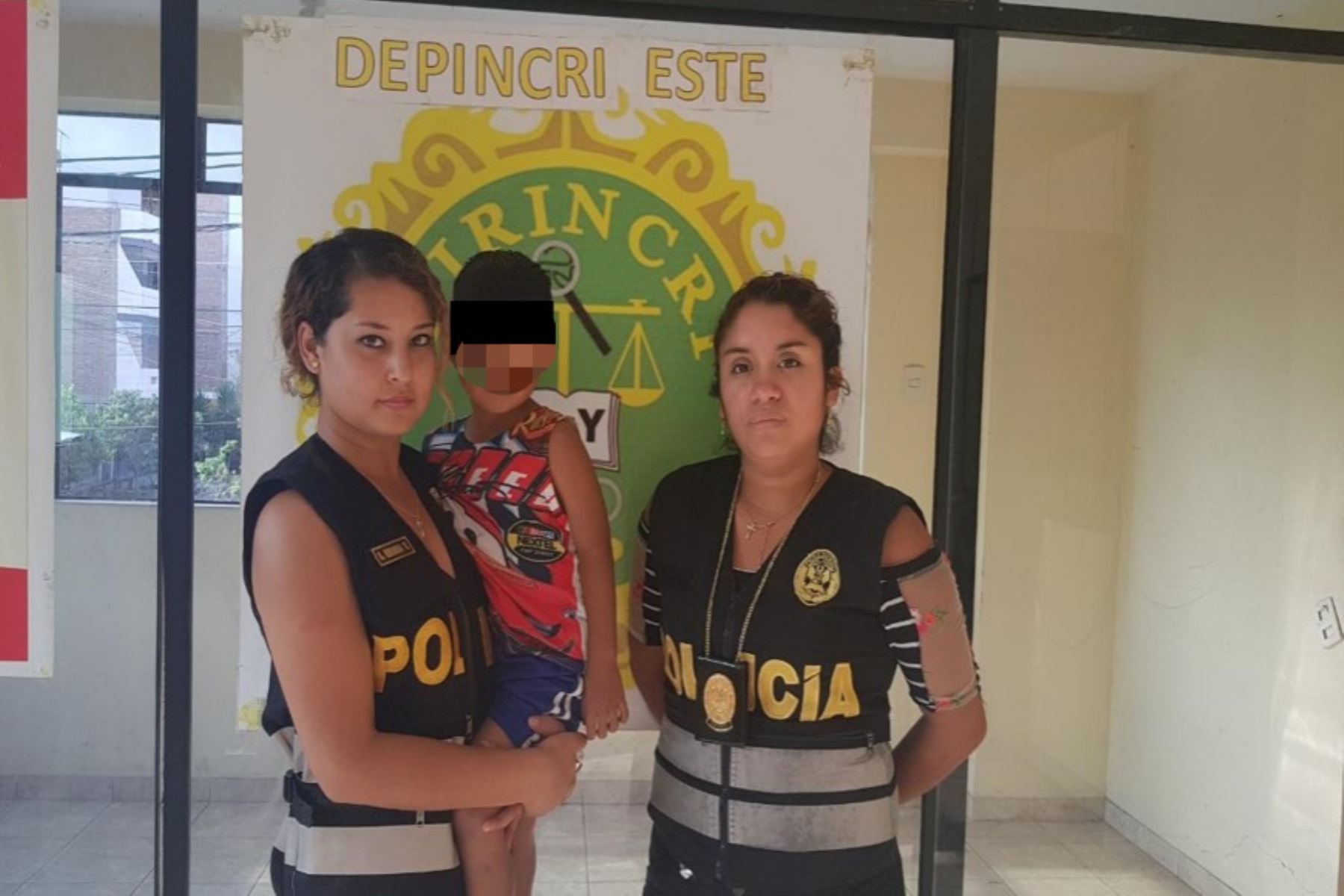 Policía de Trujillo rescata a niño ecuatoriano registrado como desaparecido. ANDINA/Difusión