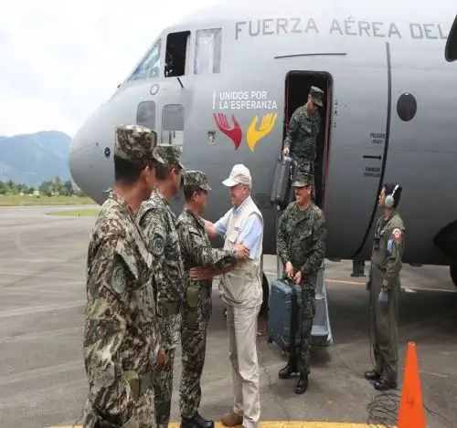 Ministro de Defensa, Jorge Kisic visita el VRAEM Foto: Mindef