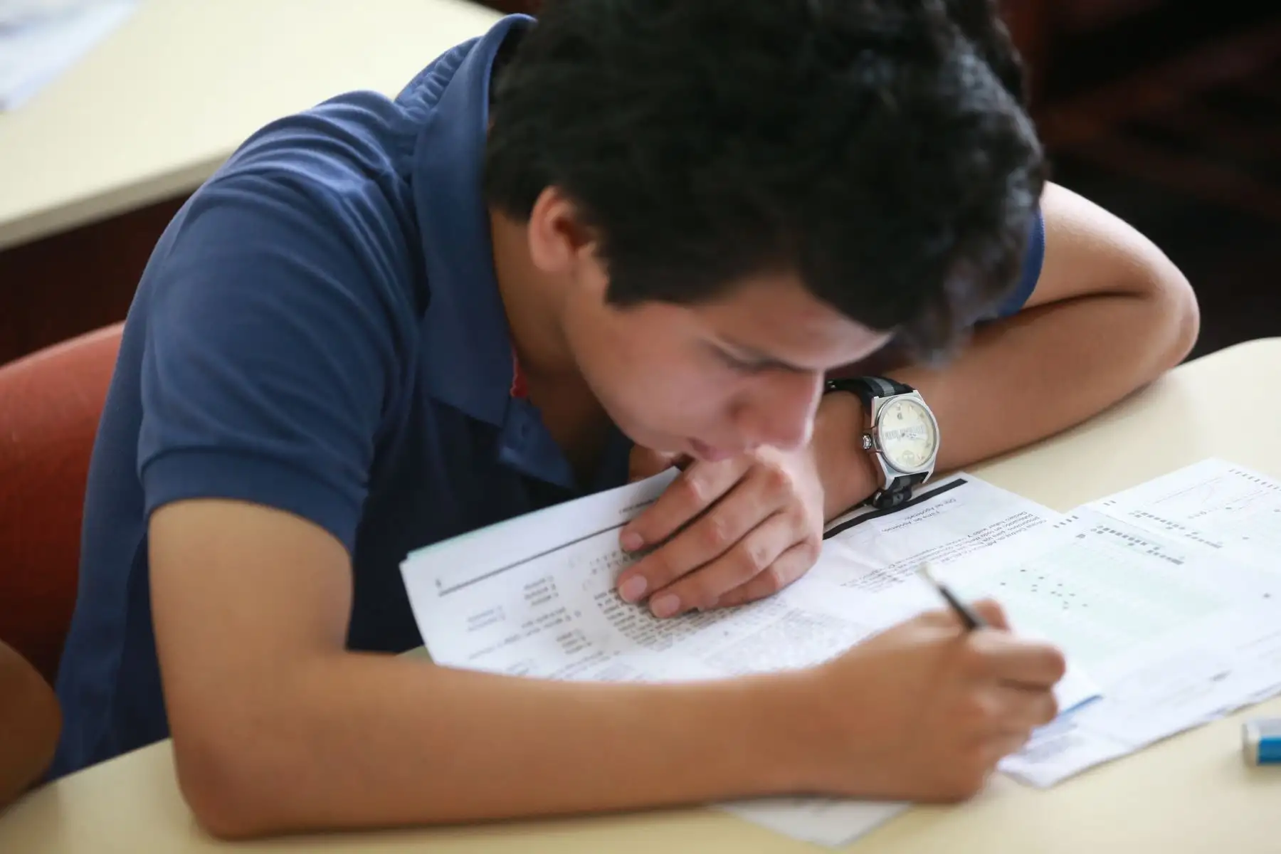 LIMA-PERÚ-FEBRERO-12 .5,820 postulantes rinden examen  de admisión en la modalidad ordinaria en la UNI. Foto: ANDINA/Jhony Laurente