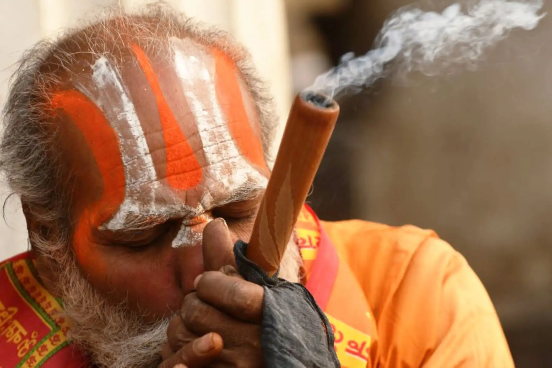 Los hindúes celebran el festival Maha Shivaratri, en Katmandú.Foto:AFP