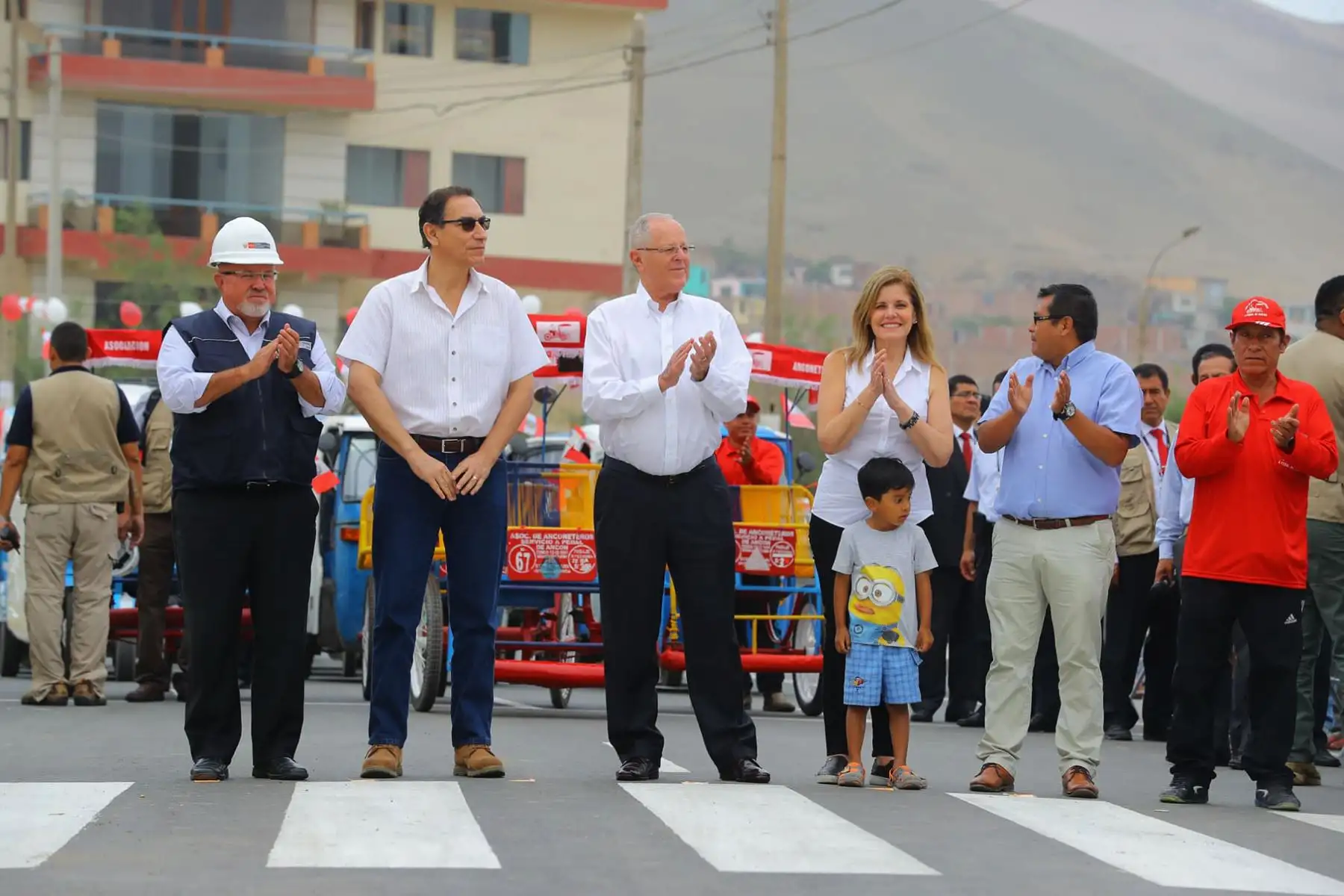 LIMA-PERÚ-FEBRERO-13. Presidente Pedro Pablo Kuczynski inaugura obras de pistas y veredas en el distrito de Ancón. Foto: ANDINA/Prensa Presidencia