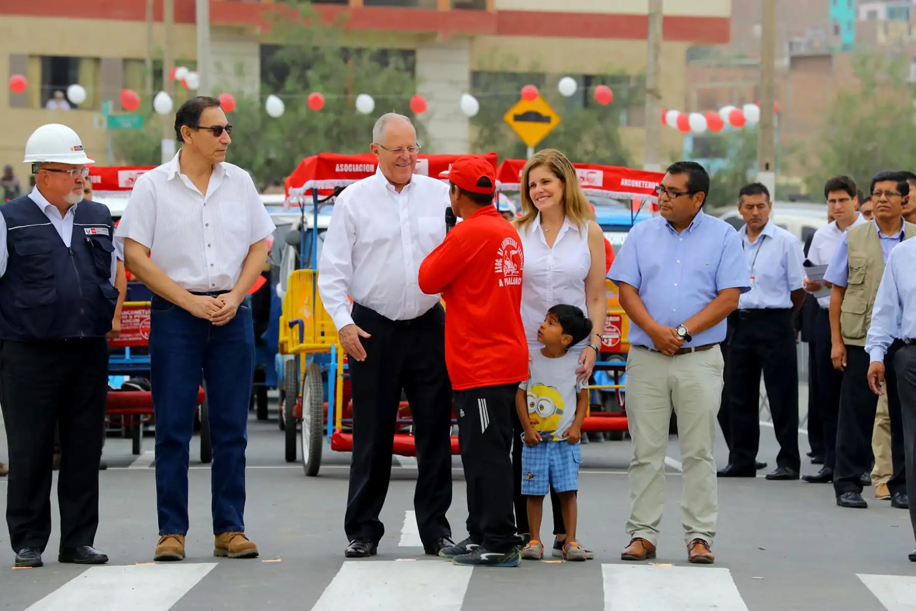 LIMA-PERÚ-FEBRERO-13. Presidente Pedro Pablo Kuczynski inaugura obras de pistas y veredas en el distrito de Ancón. Foto: ANDINA/Prensa Presidencia