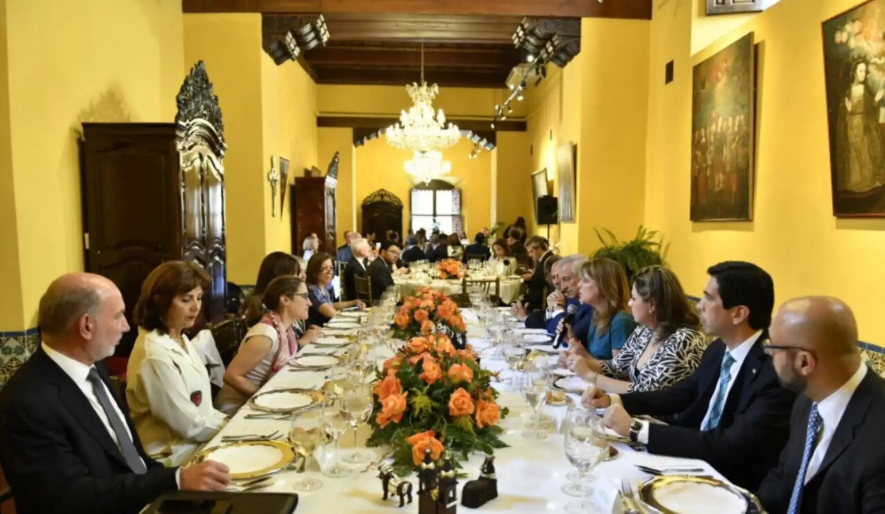 Canciller recibió a sus homólogas de Colombia y Canadá.