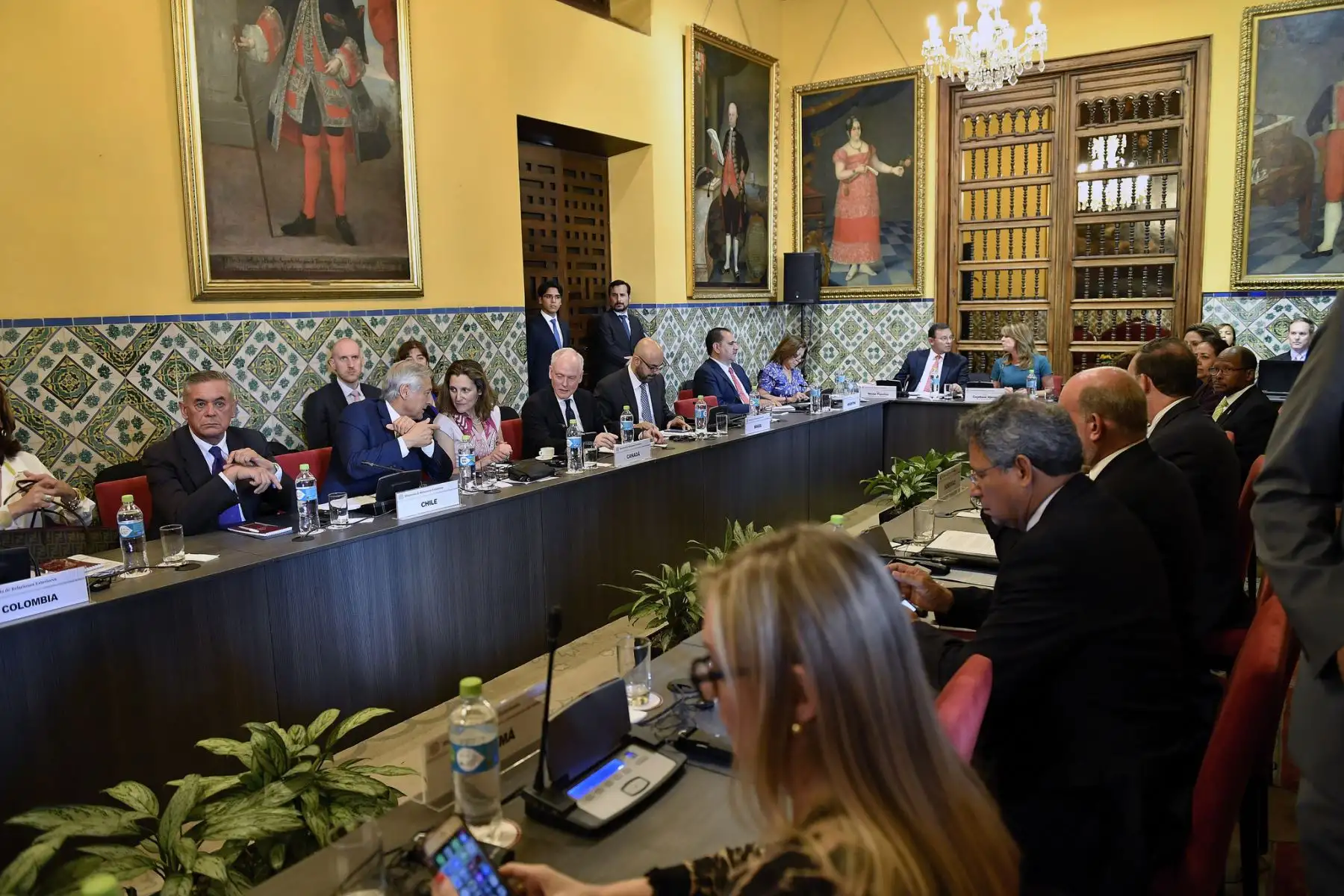 LIMA--PERÚ-FEBRERO-13. V Reunión del Grupo de Lima , en la sede de Palacio de Torre Tagle, se reunieron los Cancilleres y representantes de cada país que conforman el Grupo de Lima.Foto: ANDINA/MRE