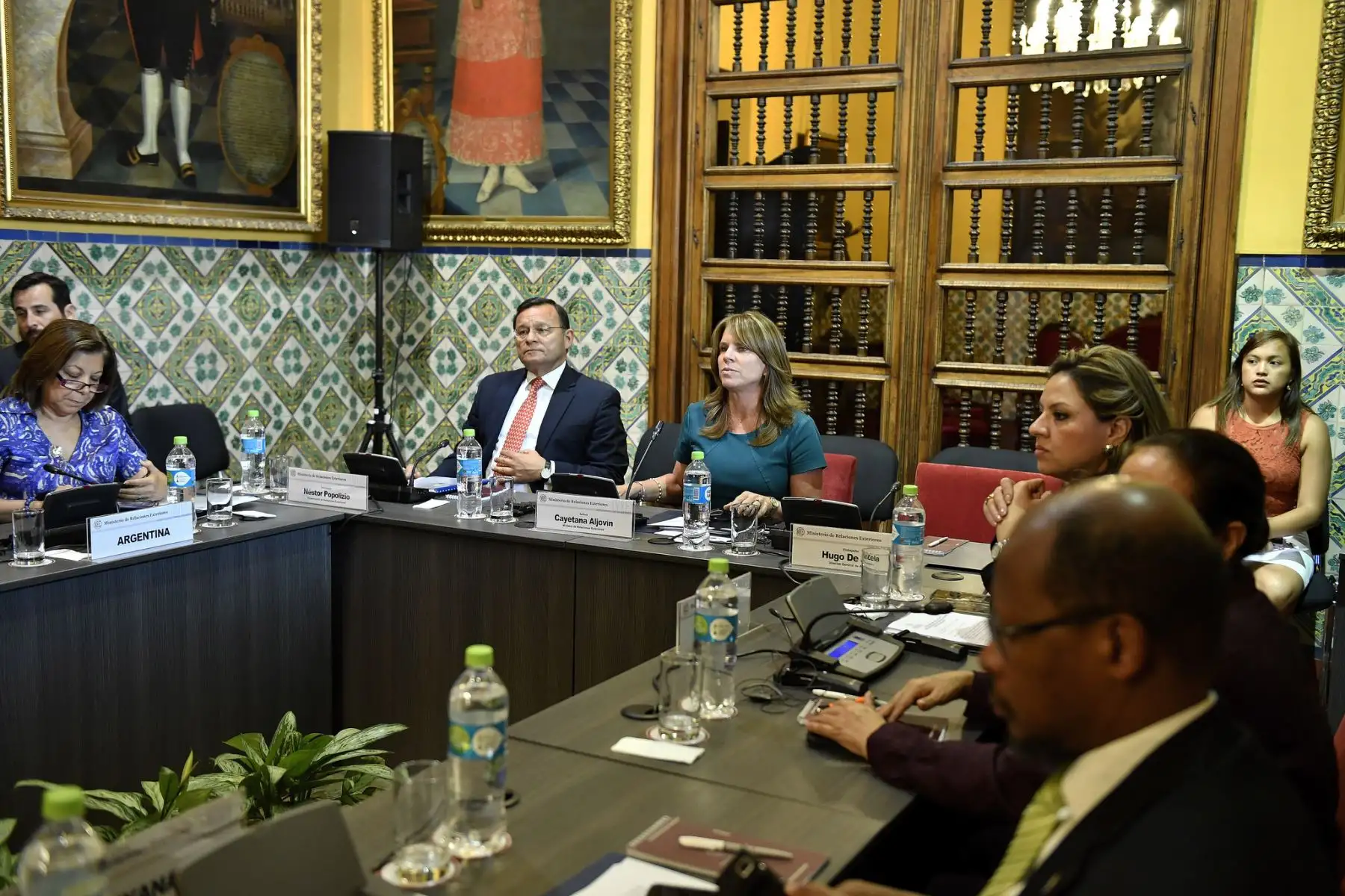 LIMA--PERÚ-FEBRERO-13. V Reunión del Grupo de Lima , en la sede de Palacio de Torre Tagle, se reunieron los Cancilleres y representantes de cada país que conforman el Grupo de Lima.Foto: ANDINA/MRE