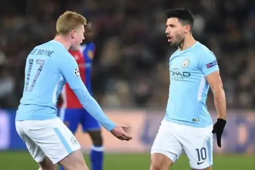 Sergio Agüero anotó en la goleada del City, que camina con paso firma a los cuartos de final
