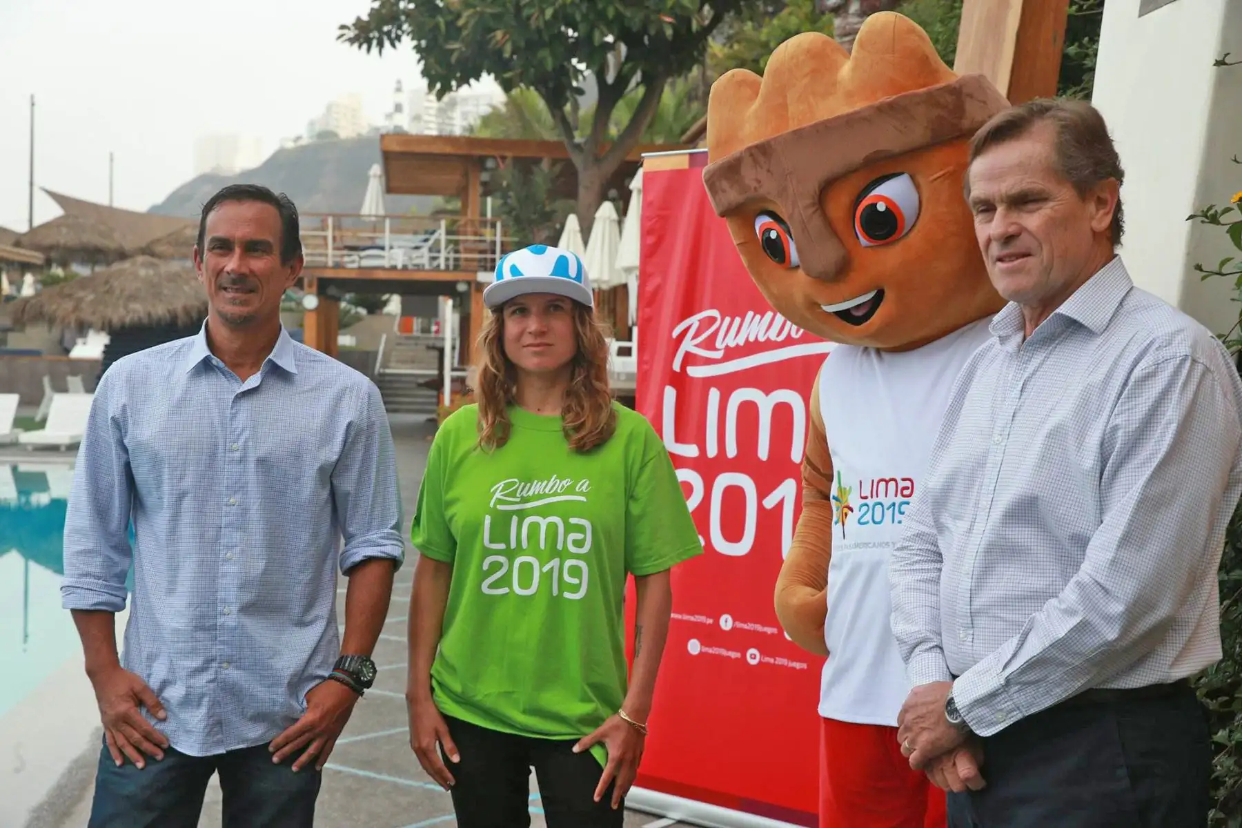 El Comité Organizador de los XVIII Juegos Panamericanos y Sextos Juegos Panamericanos Lima presenta a la nueva embajadora de los Juegos, la campeona mundial de Surf 2004, Sofía Mulanovich. Foto: ANDINA/Norman Cordova