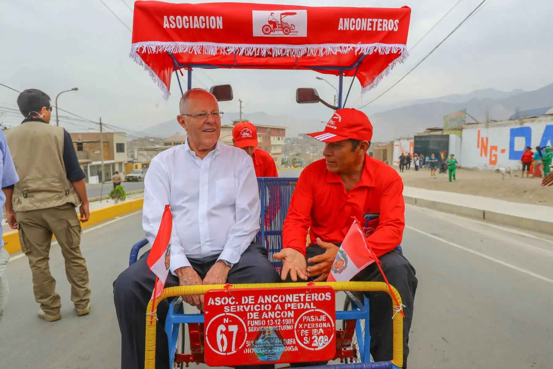 LIMA-PERÚ-FEBRERO-13. Presidente Pedro Pablo Kuczynski inaugura obras de pistas y veredas en el distrito de Ancón. Foto: ANDINA/Prensa Presidencia
