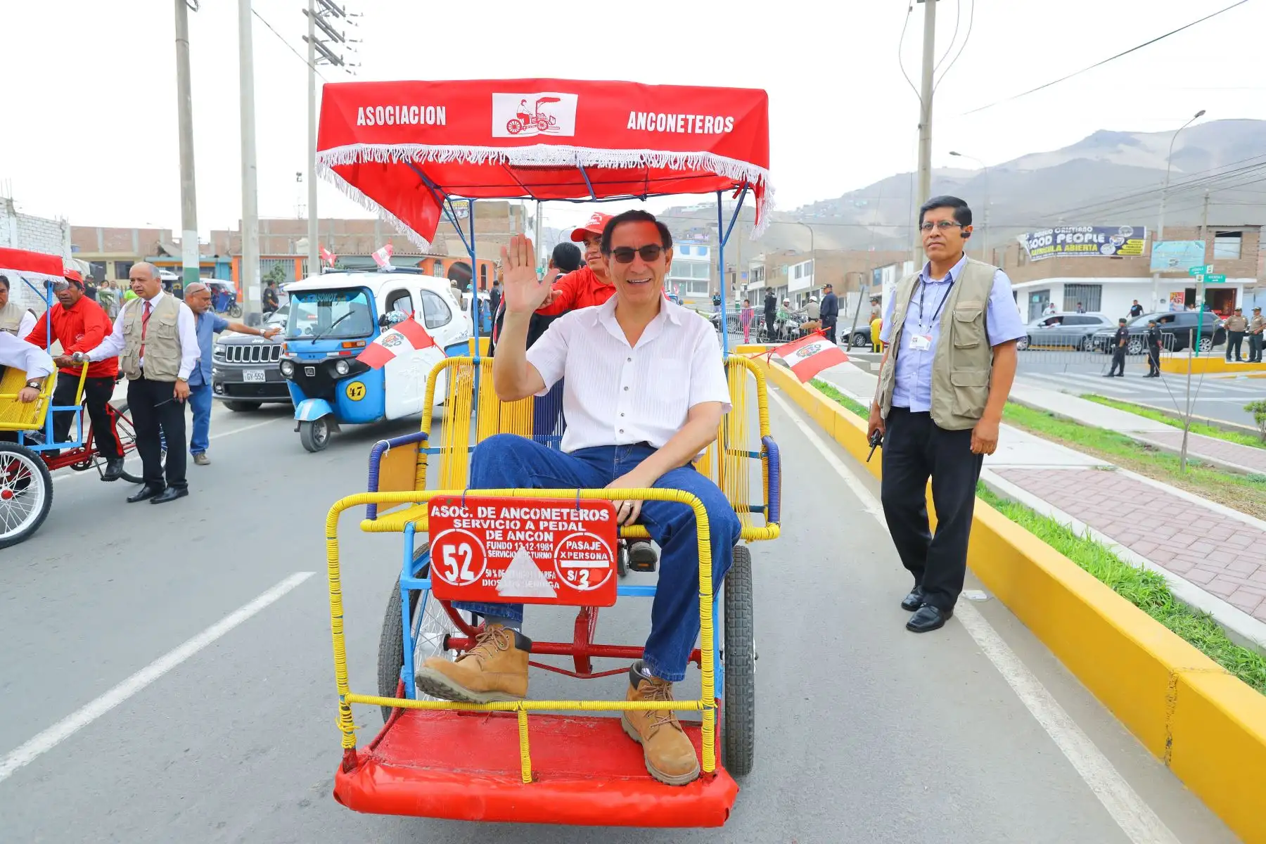LIMA-PERÚ-FEBRERO-13. Presidente Pedro Pablo Kuczynski inaugura obras de pistas y veredas en el distrito de Ancón. Foto: ANDINA/Prensa Presidencia