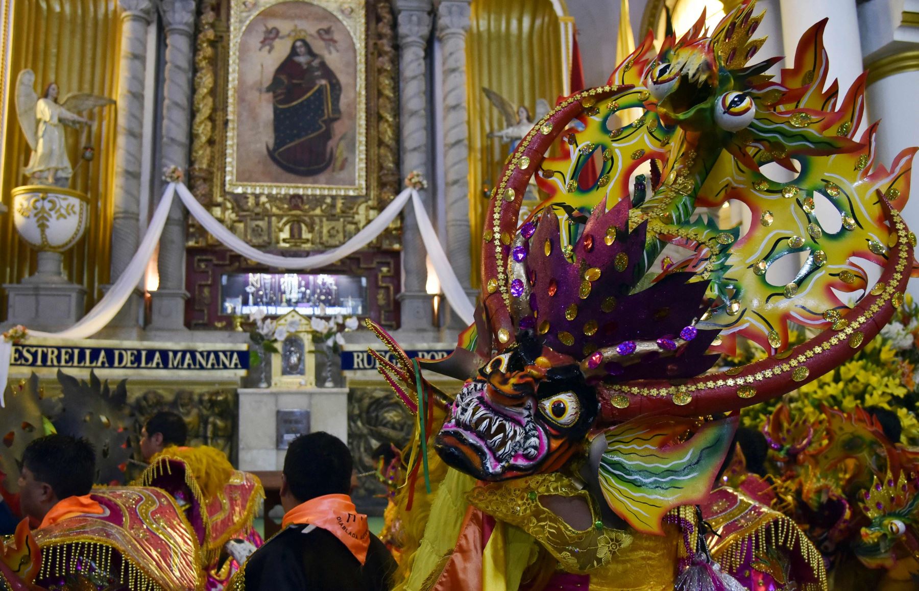 Explosiones sucedieron en el carnaval de Oruro. Foto: AFP