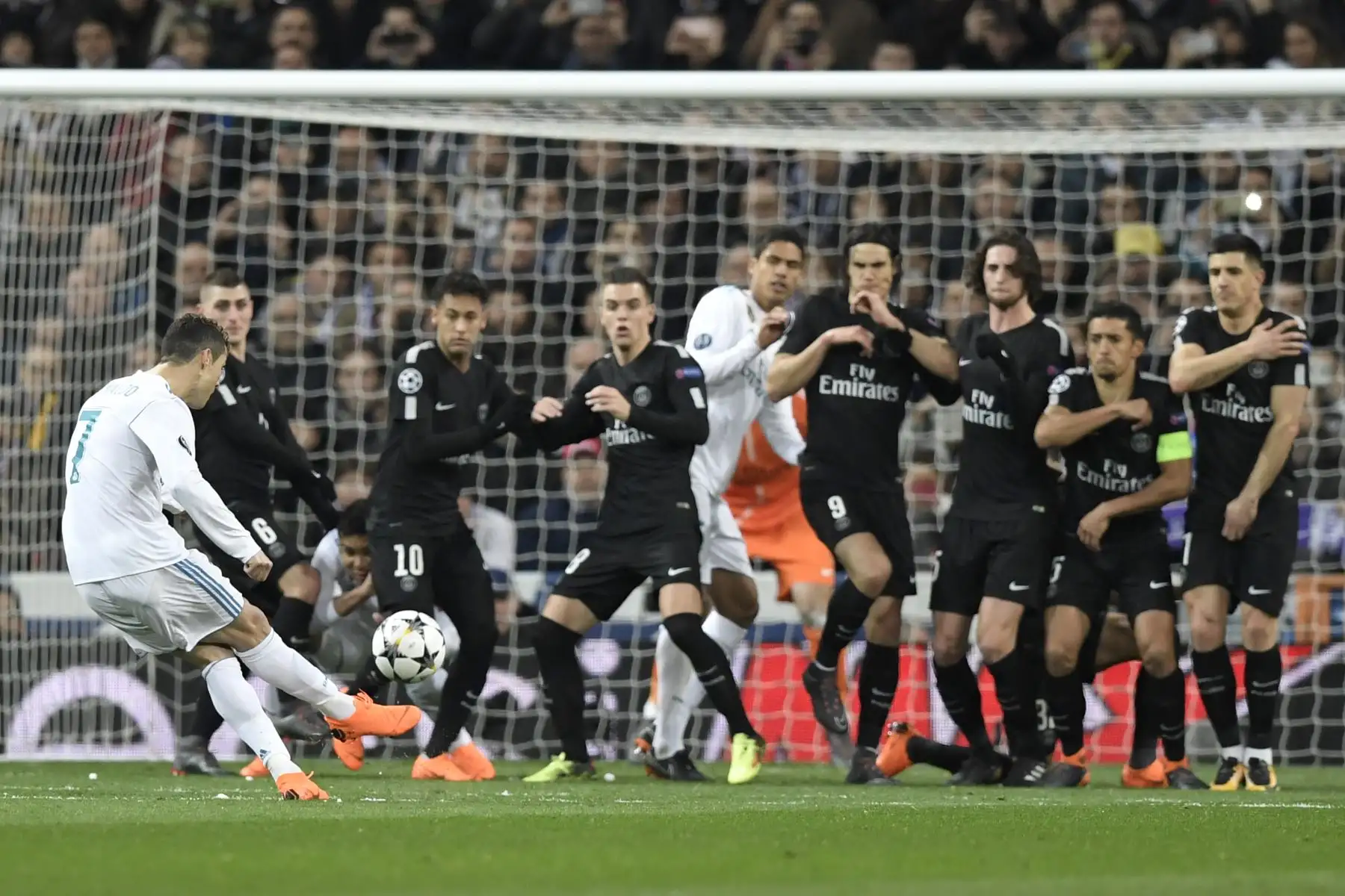 Real Madrid empata 1 a 1 con PSG. Foto: AFP