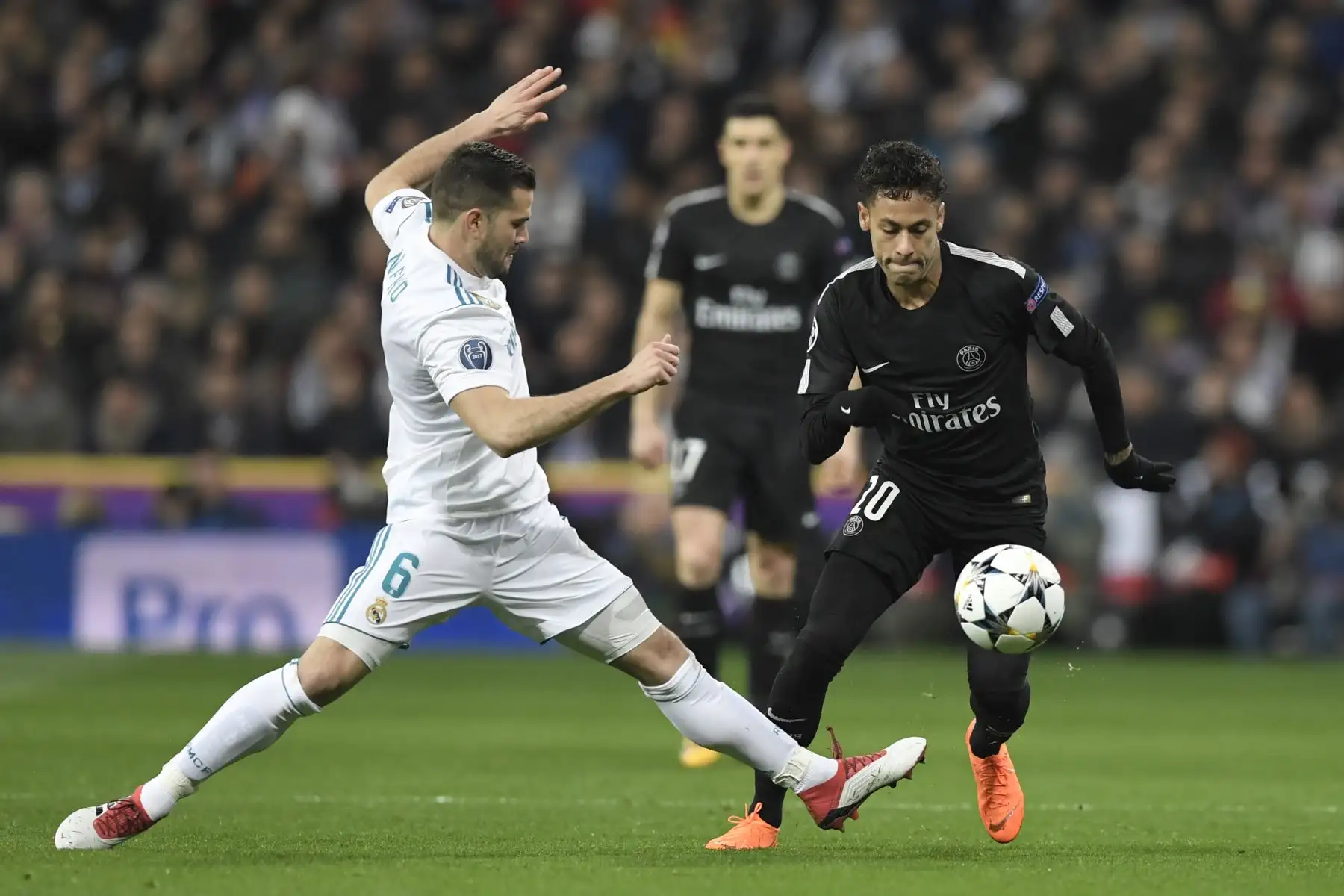 Real Madrid empata 1 a 1 con PSG. Foto: AFP