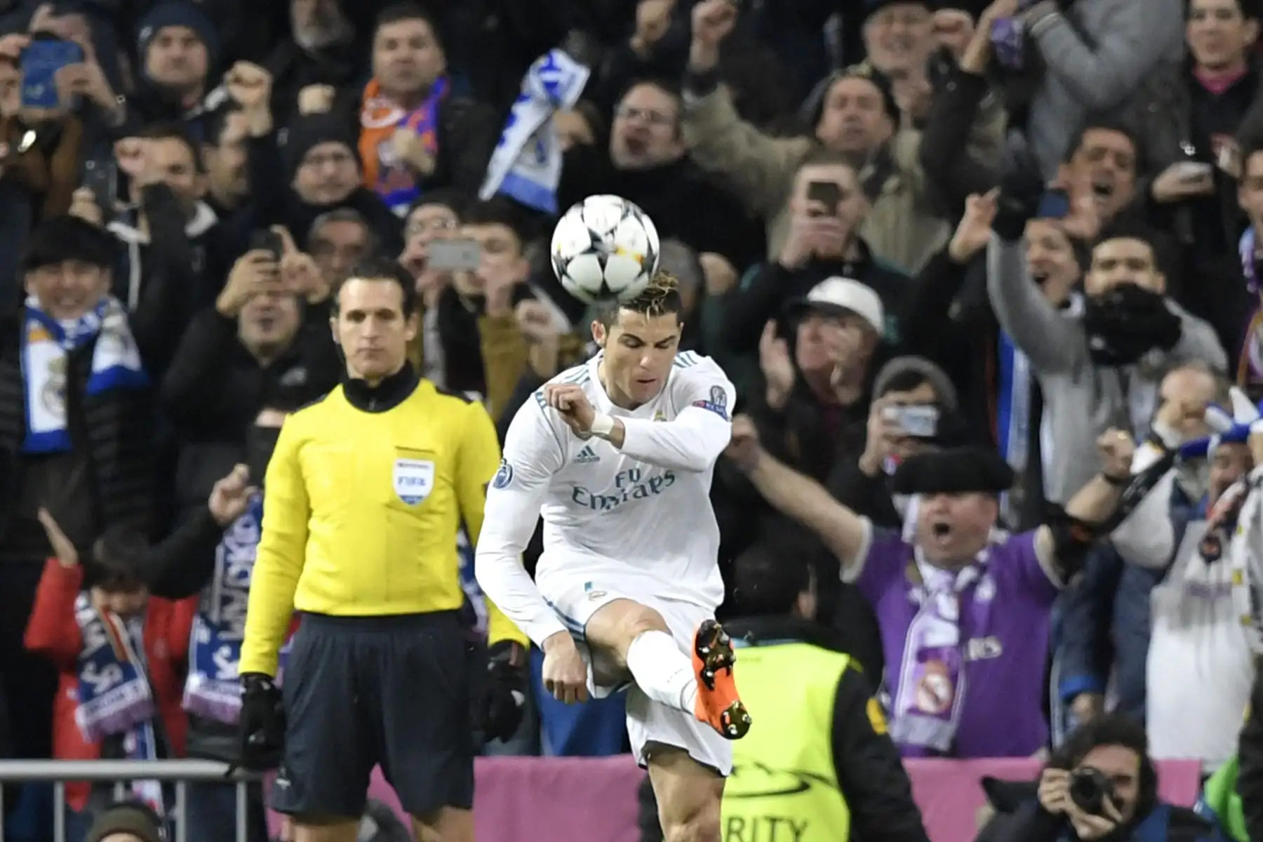 Real Madrid gana por 3 goles  a 1 con PSG. Foto: AFP