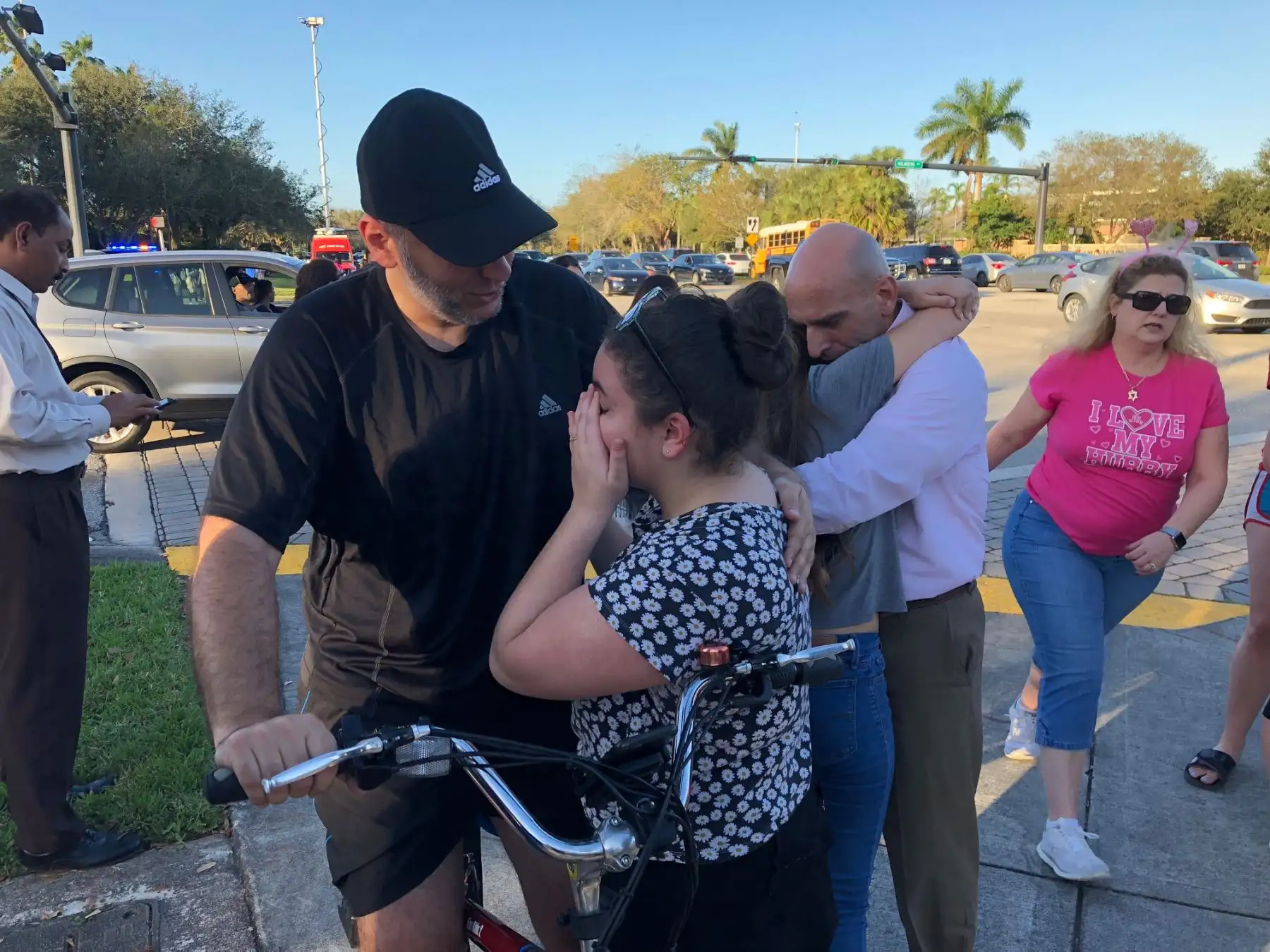 Tiroteo en escuela de Florida. Foto: AFP.