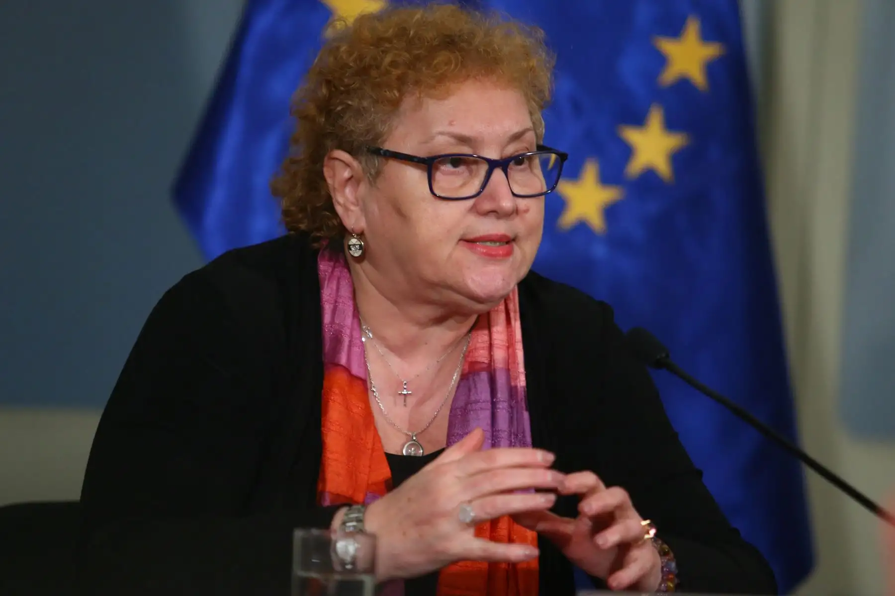 LIMA PERÚ - FEBRERO 15. Los parlamentarios de la Unión Europea, Renate Weber y Bernd Lange en conferencia de prensa para informar sobre el balance del Acuerdo Comercial con nuestro país tras 5 años de su implementación. Foto: ANDINA/Melina Mejía