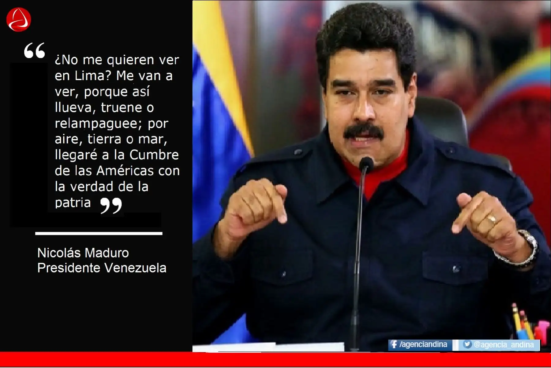 Las frases del presidente Nicolás Maduro contra los mandatarios peruanos.