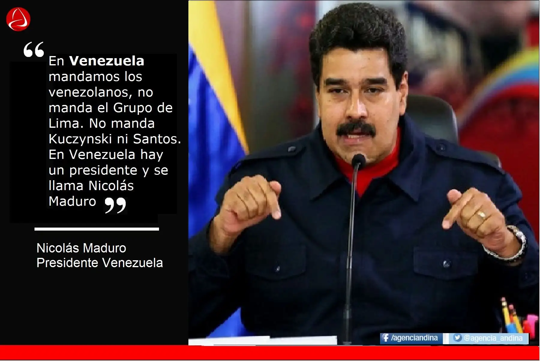 Las frases del presidente Nicolás Maduro contra los mandatarios peruanos.