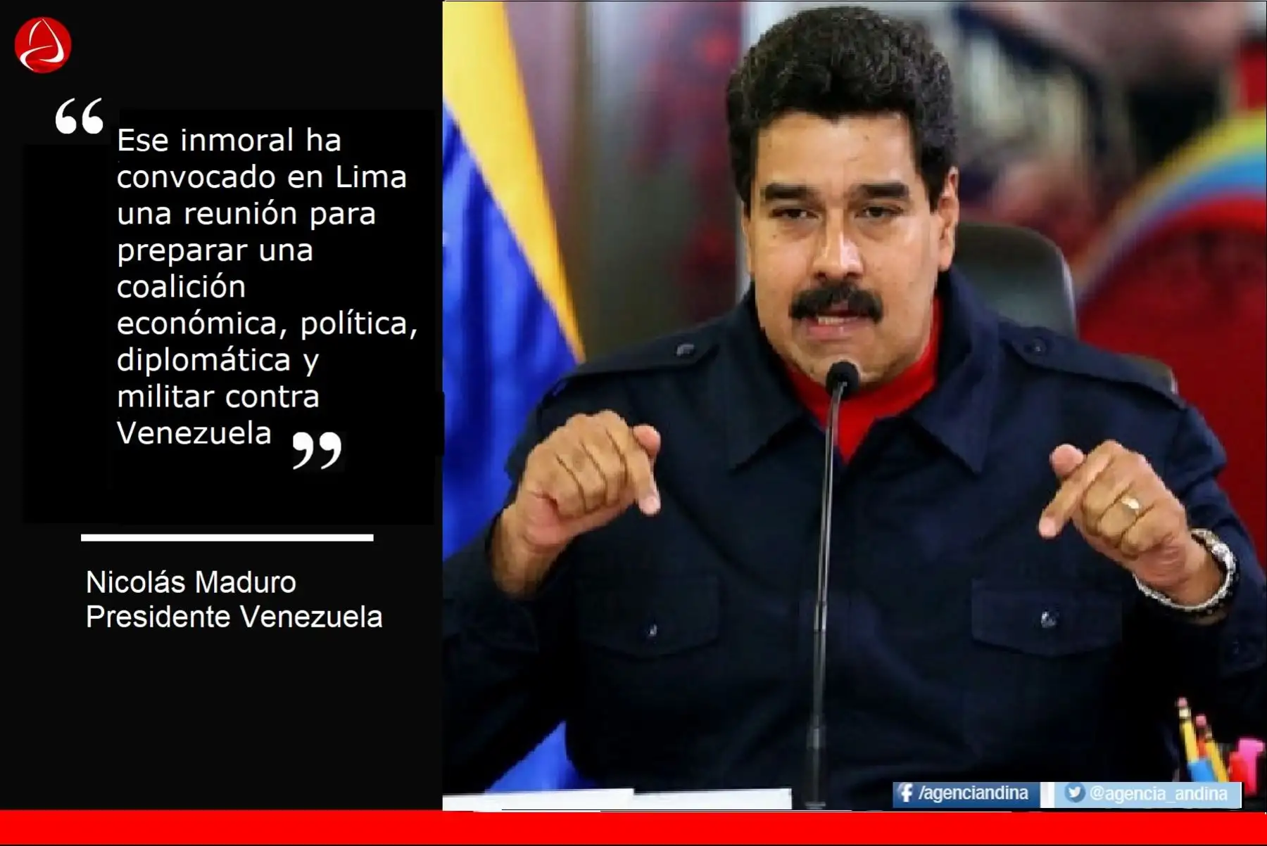 Las frases del presidente Nicolás Maduro contra los mandatarios peruanos