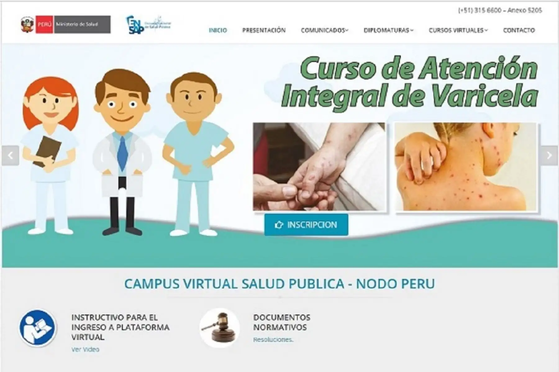 Curso es organizado por la Escuela Nacional de Salud Pública. Foto: Difusión