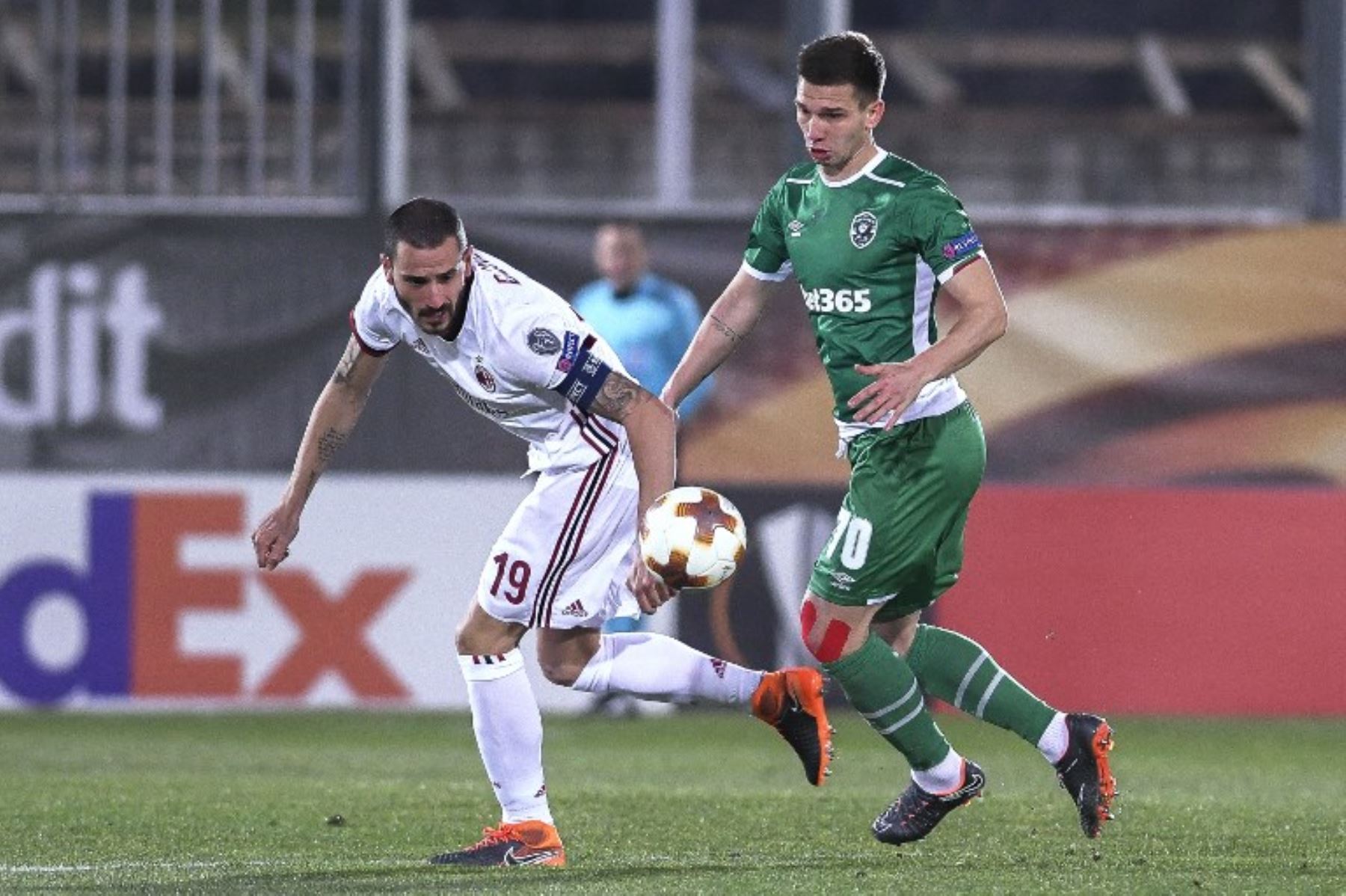 El AC Milan goleó 3-0 al Ludogorets de Bulgaria. Foto: AFP