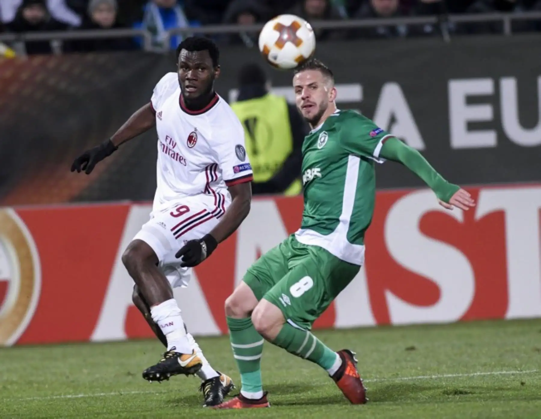 El AC Milan goleó 3-0 al Ludogorets de Bulgaria. Foto: AFP