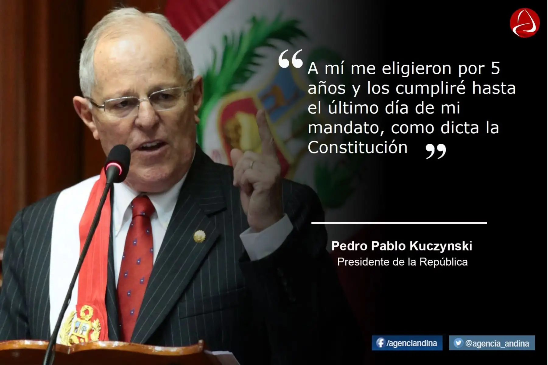 Presidente Pedro Pablo Kuczynski dice que no renunciará al cargo.