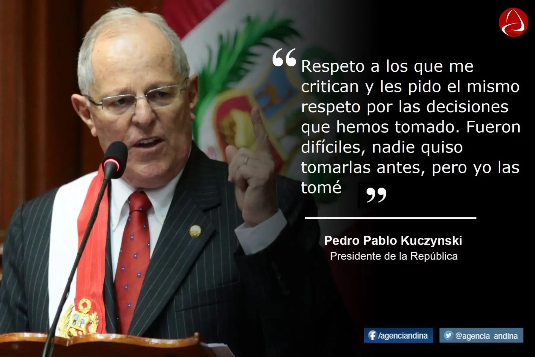 Presidente Pedro Pablo Kuczynski dice que no renunciará al cargo.