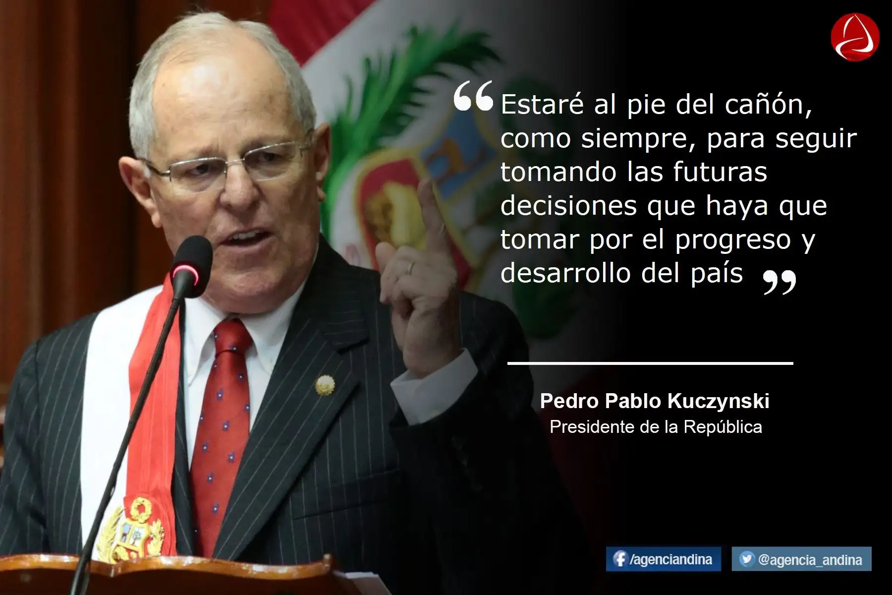 Presidente Pedro Pablo Kuczynski dice que no renunciará al cargo.
