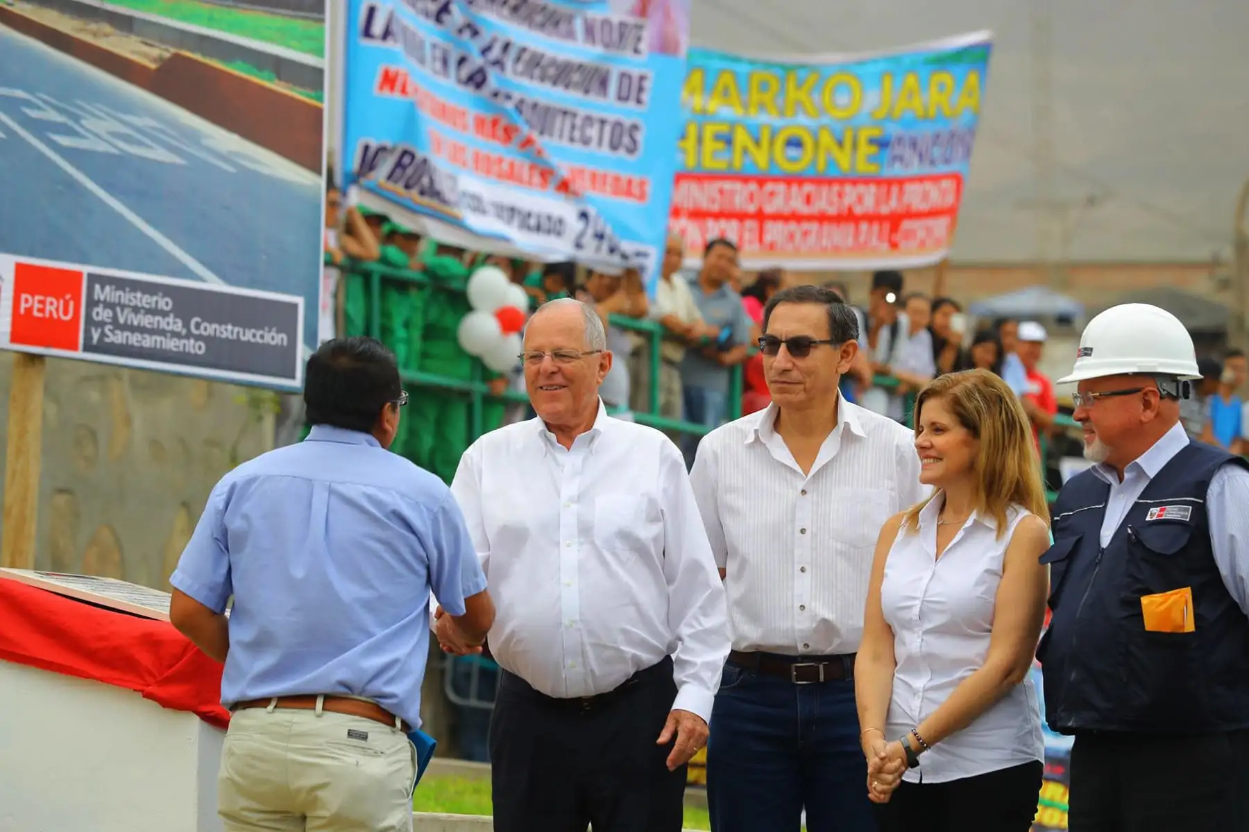 LIMA-PERÚ-FEBRERO-13. Presidente Pedro Pablo Kuczynski inaugura obras de pistas y veredas en el distrito de Ancón. Foto: ANDINA/Prensa Presidencia