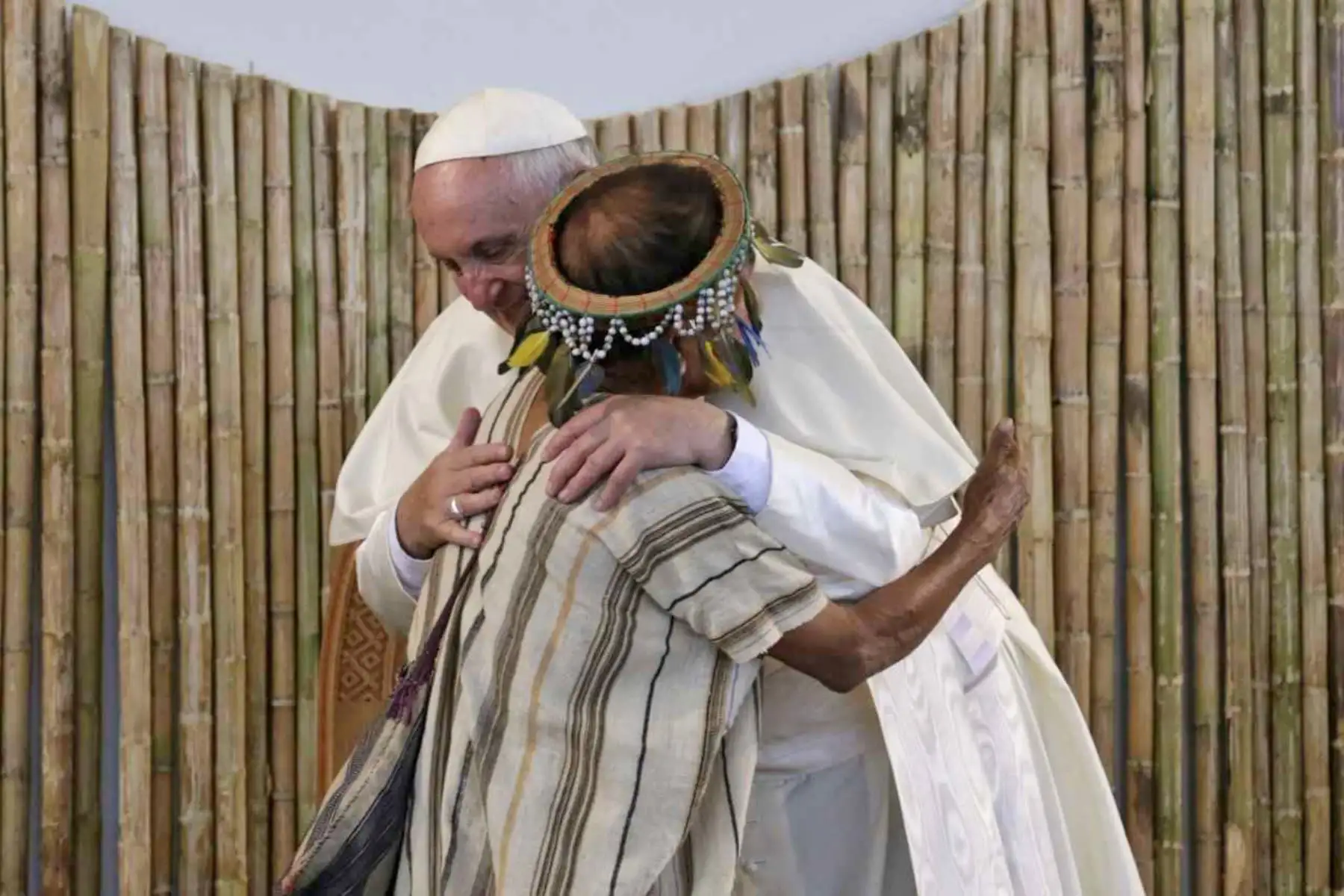 Papa Francisco al Perú, retumba en nuestros oídos las palabras que pronunció en defensa de la región Madre de Dios. Foto: ANDINA/ Carlos Lezama