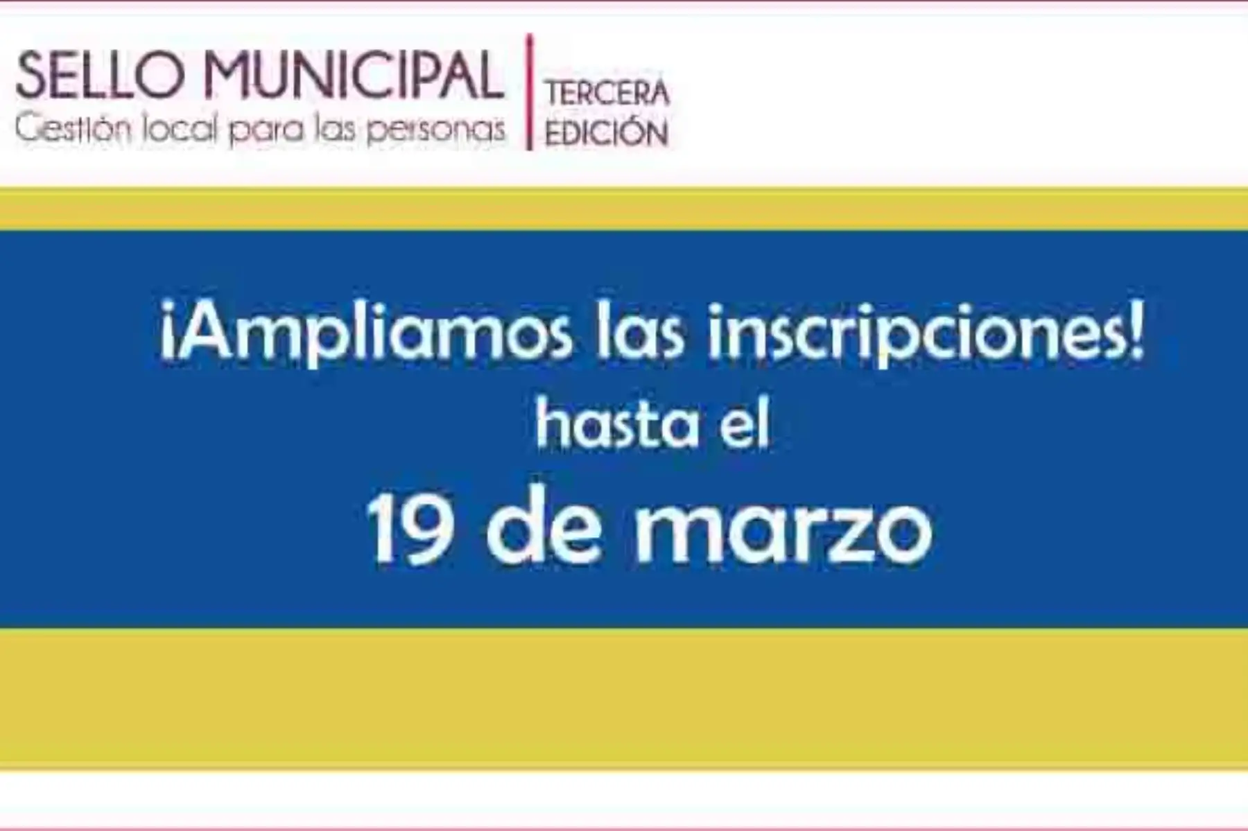 El Ministerio de Desarrollo e Inclusión Social (Midis) amplió el plazo de la convocatoria de la tercera edición del Premio Sello Municipal, a fin que las municipalidades convocadas puedan participar en este proceso y así puedan mejorar la calidad de los servicios públicos que brindan y contribuir a la mejora de las condiciones de vida de su población.