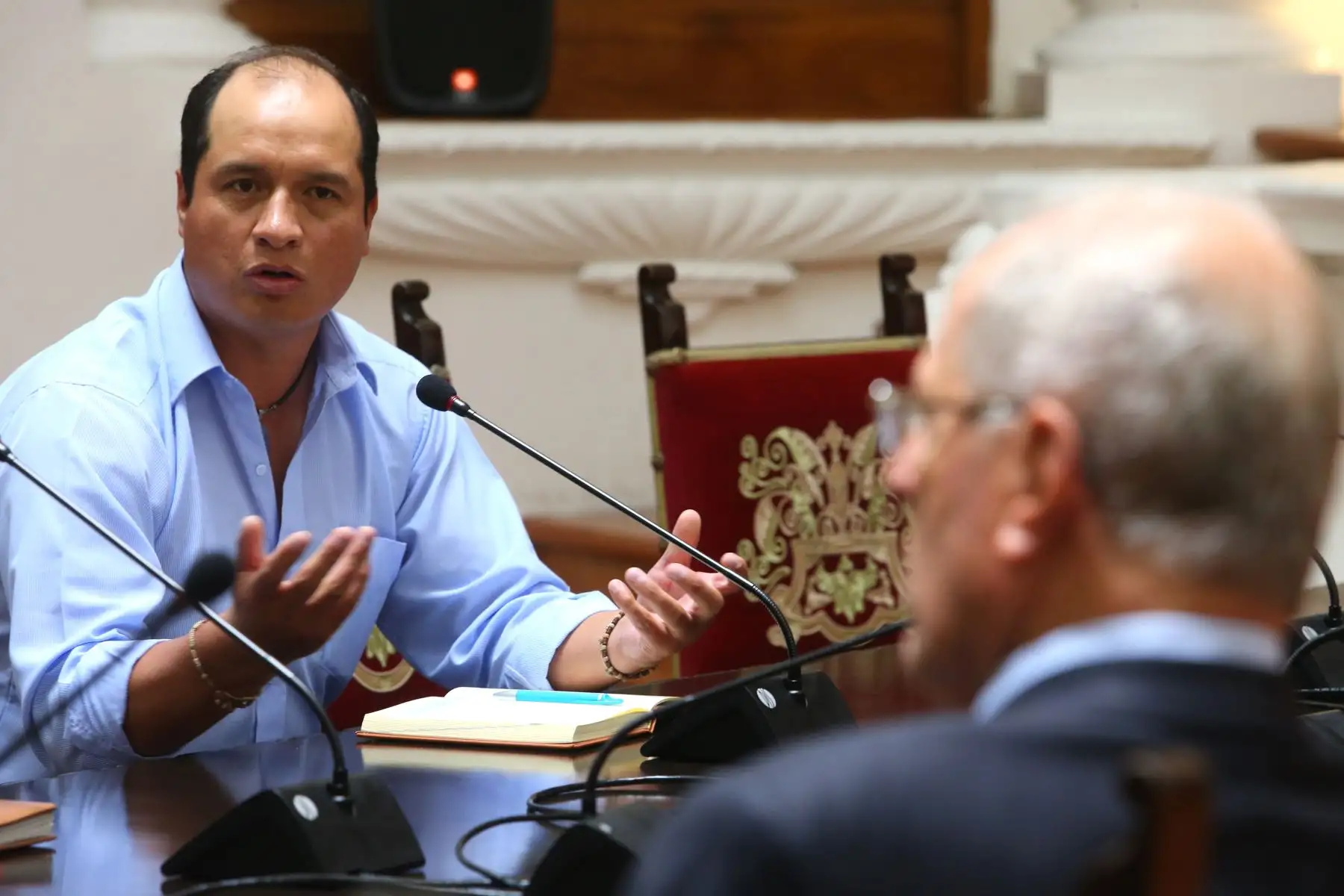 Presidente Kuczynski se reúne con dirigentes de la comunidad de Michiquillay en Palacio de Gobierno. Foto: ANDINA/ Prensa Presidencia