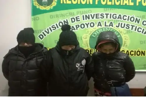 Policía especializada detuvo a cuatro presuntos responsables de trata de personas.