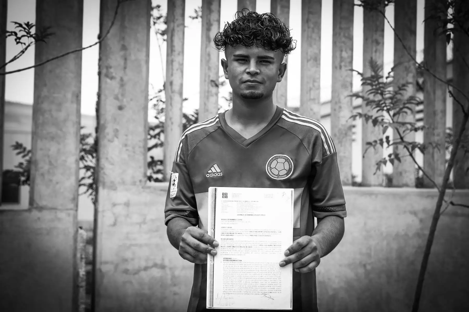 Juan Carlos Rodriguez, 20 años. Colombia. 19 meses en prisión por el delito de robo agravado. Sabe que cometió un grave error y dice haber aprendido la lección.  Foto: ANDINA/Melina Mejía
