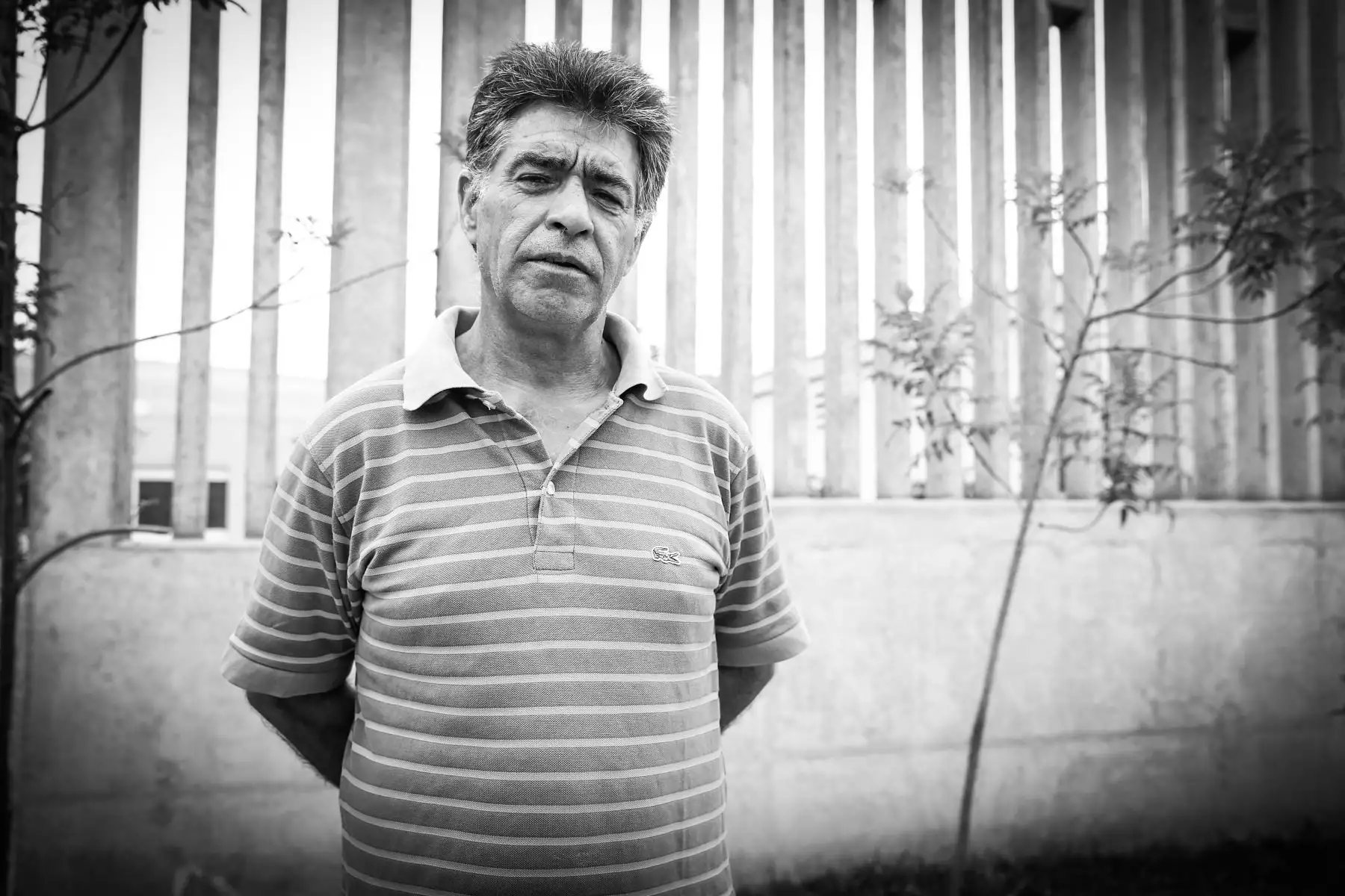 Lorenzo Simón Vidal, 52 años.España. 5 años en prisión por el delito de Tráfico ilícito de drogas (TID). Sabe que merece la prisión, espera paciente su condena y  canto una Bulería de Camarón de la Isla en agradecimiento a esta foto .  Foto: ANDINA/Melina Mejía