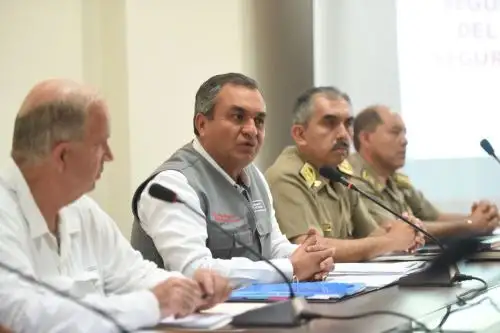 El ministro del Interior, Vicente Romero Fernández, asiste hoy a la segunda sesión ordinaria del Comité Regional de Seguridad Ciudadana (Coresec) de Ica. En la cita se reúne con las autoridades regionales, locales y policiales para coordinar el trabajo multisectorial que redunde en la seguridad ciudadana de la población.