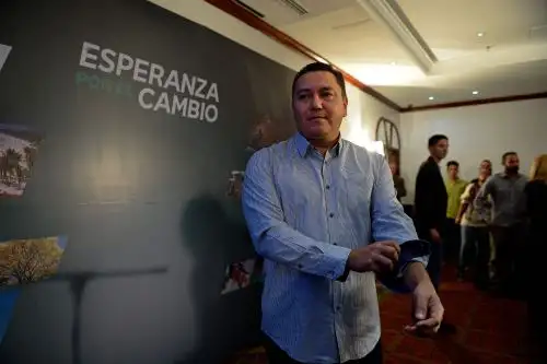 Pastor evangélico Javier Bertucci. Foto: AFP