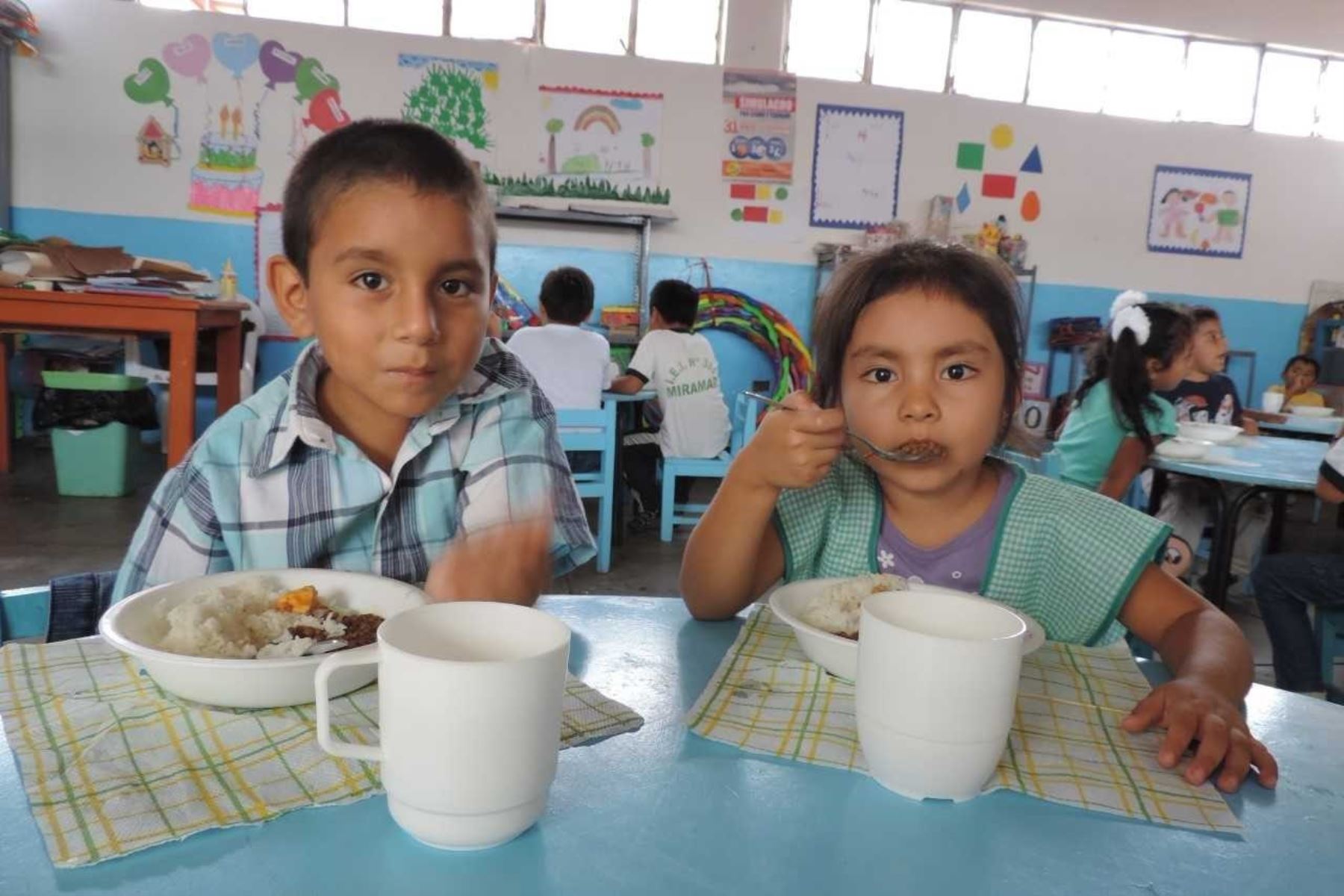 Programa Nacional de Alimentación Escolar Qali Warma, del MIDIS, garantiza la adecuada entrega y consumo de los desayunos y almuerzos escolares en esa zona del norte del país.Foto:ANDINA/Difusión