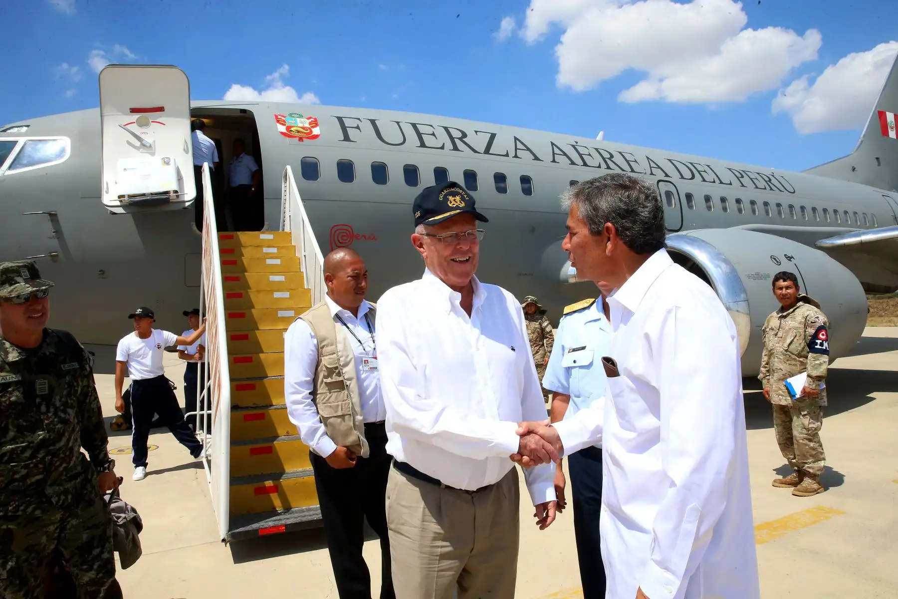 Jefe de Estado llega a Piura para presidir el Consejo de Ministros descentralizado. Foto: ANDINA/Prensa Presidencia